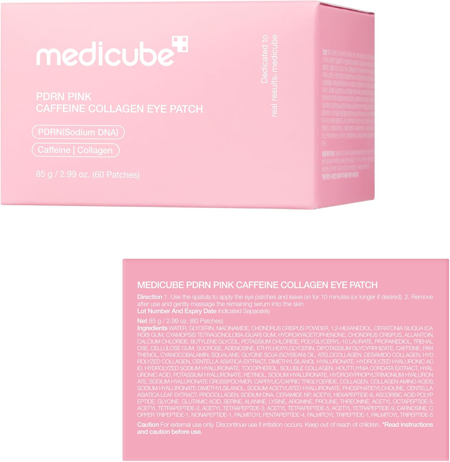 medicube Eye Patch PDRN Caffeine Collagen - Firming Gel Patches, | Age-Defying Care with Retinol & Collagen - Gel Patches for the Appearance of Dark Circles, Undereye Bags, Korean Skincare - Image 9