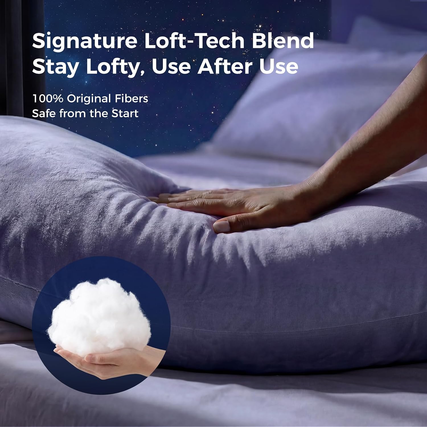 Momcozy Pregnancy Pillow for Sleeping - U Shaped Full Body Maternity Pillow | Removable Cover, Support for Back, Legs, Belly, Hips for Pregnant Women, Side Sleeper, Pregnancy Gifts & Essentials, 57 Inch - Image 5