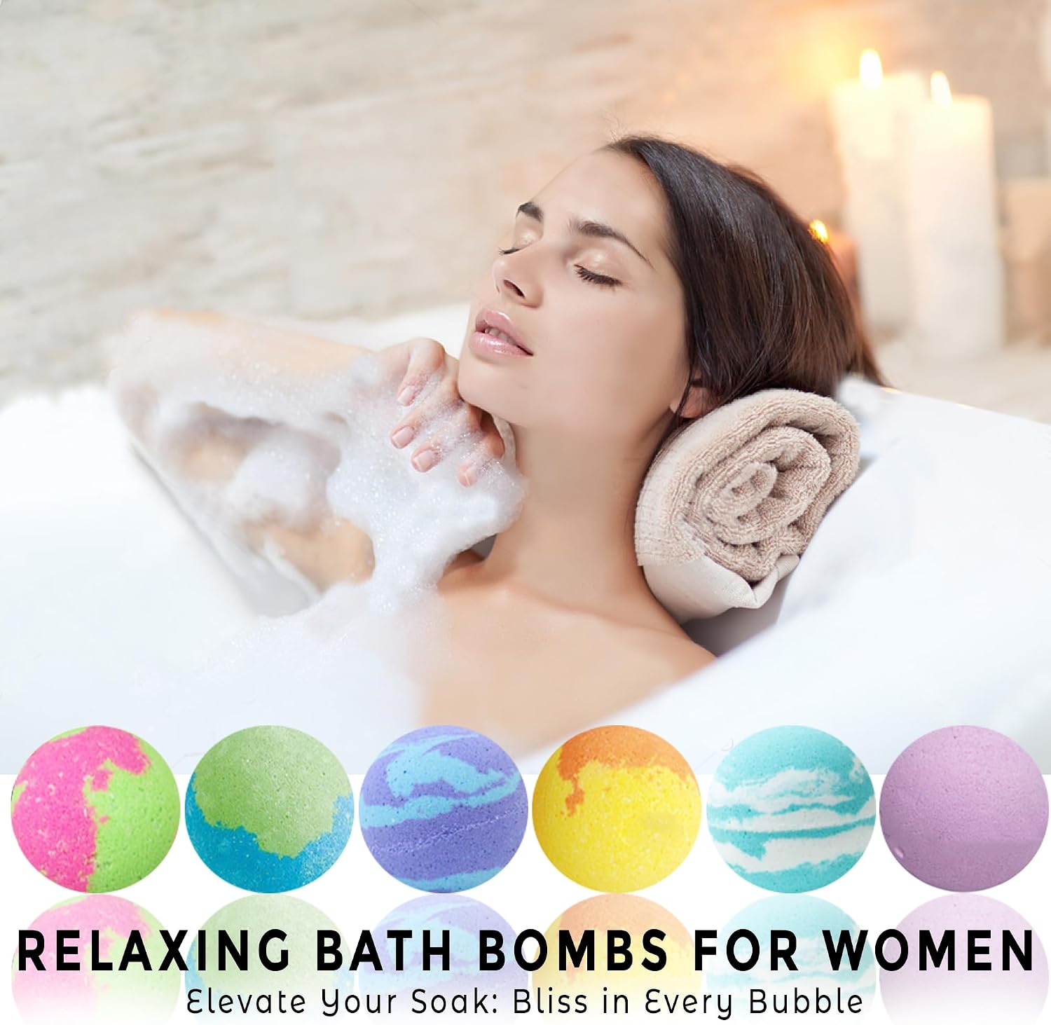 Bath Bombs for Women Gift Set, 24 Natural & Organic Bath Bombs for Girls | BathBombs w/Essential Oils & Moisturizing Shea Butter, Spa Birthday Gift, Selfcare Gifts, Women, Teen Girls, Bridesmaid Gift - Image 6