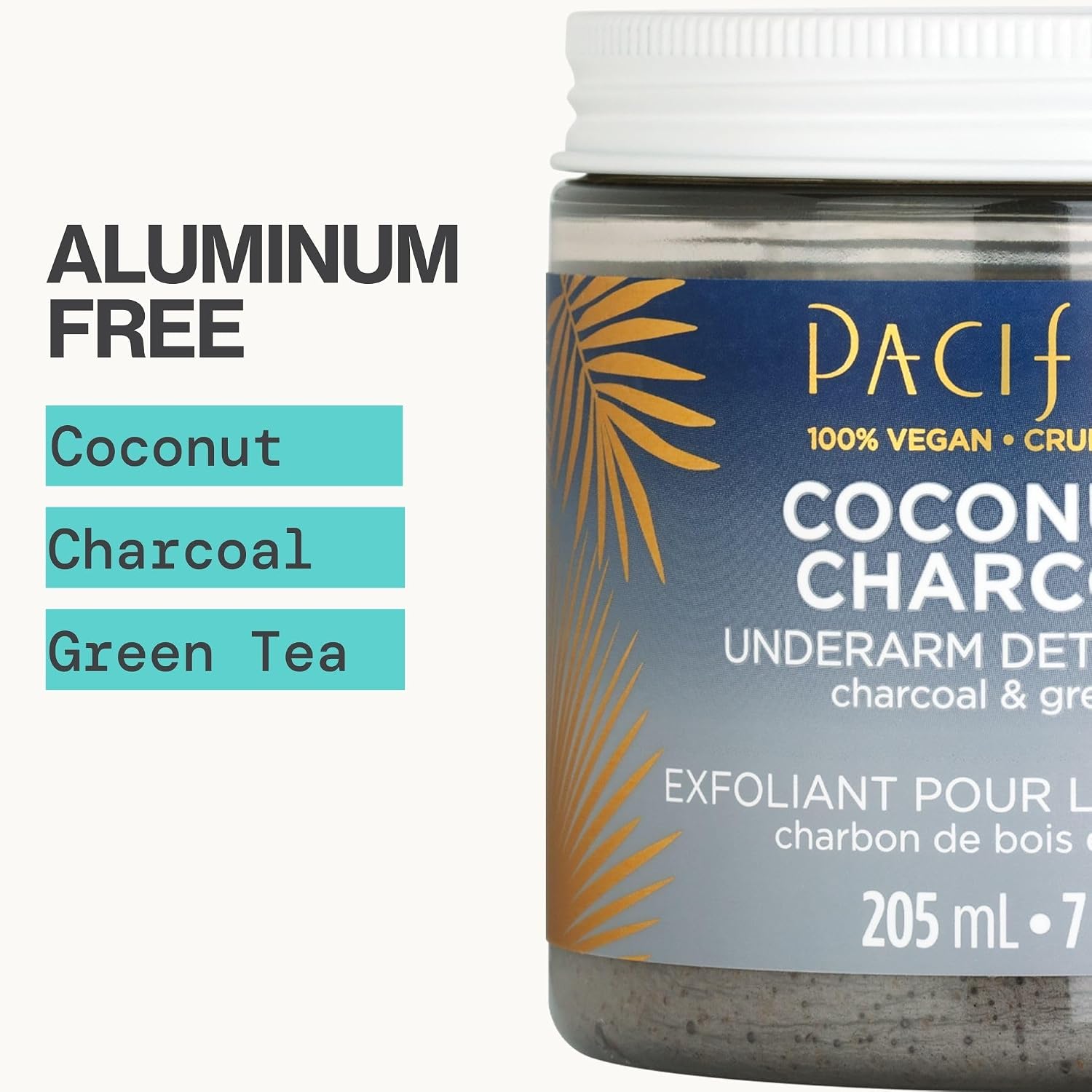 Pacifica Underarm Body Scrub - Armpit Detox Coconut & Charcoal Deodorant– Exfoliating & Nourishing for Natural Deodorant Users – Aluminum-Free & Safe for Sensitive Skin, Vegan & Cruelty-Free, 7 fl oz - Image 6