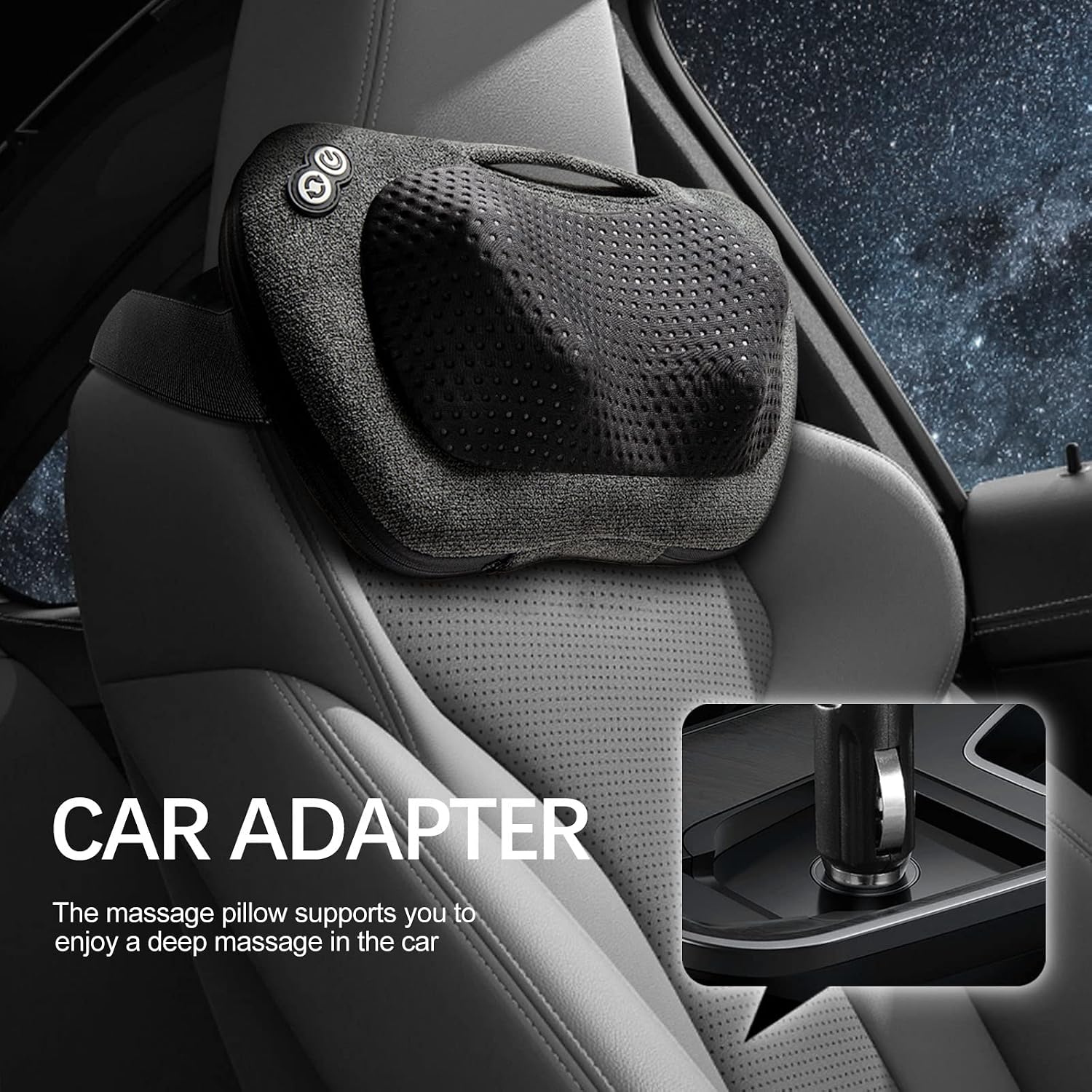 VIKTOR JURGEN Back Massager, Neck Massager with Heat, Massage Pillow Gifts for Men & Women, Electric Shiatsu Back Massager, Deep Kneading Shoulder Massager for Full Body Muscle,Massage at Home, Car | Electric 3D Kneading Massage Pillow for Neck, Shoulder, Back, Christmas for Men Women Dad Wife Mom Gifts (NOT Cordless) - Image 6