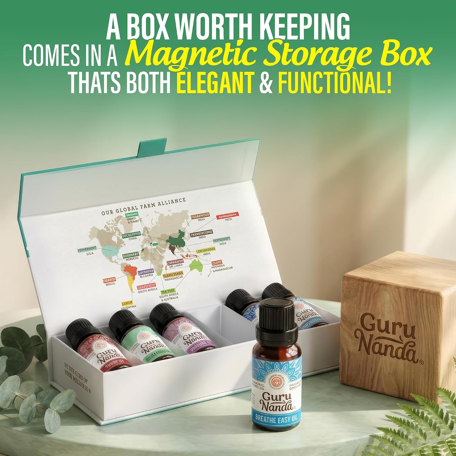 GuruNanda Essential Oil Blends – 6 Pack (10mL Each), Breathe Easy, Tranquility, Relaxation, Harmony, Calming Sleep & Thrive, Natural Aromatherapy Oils for Diffuser, Wellness & DIY - Image 9
