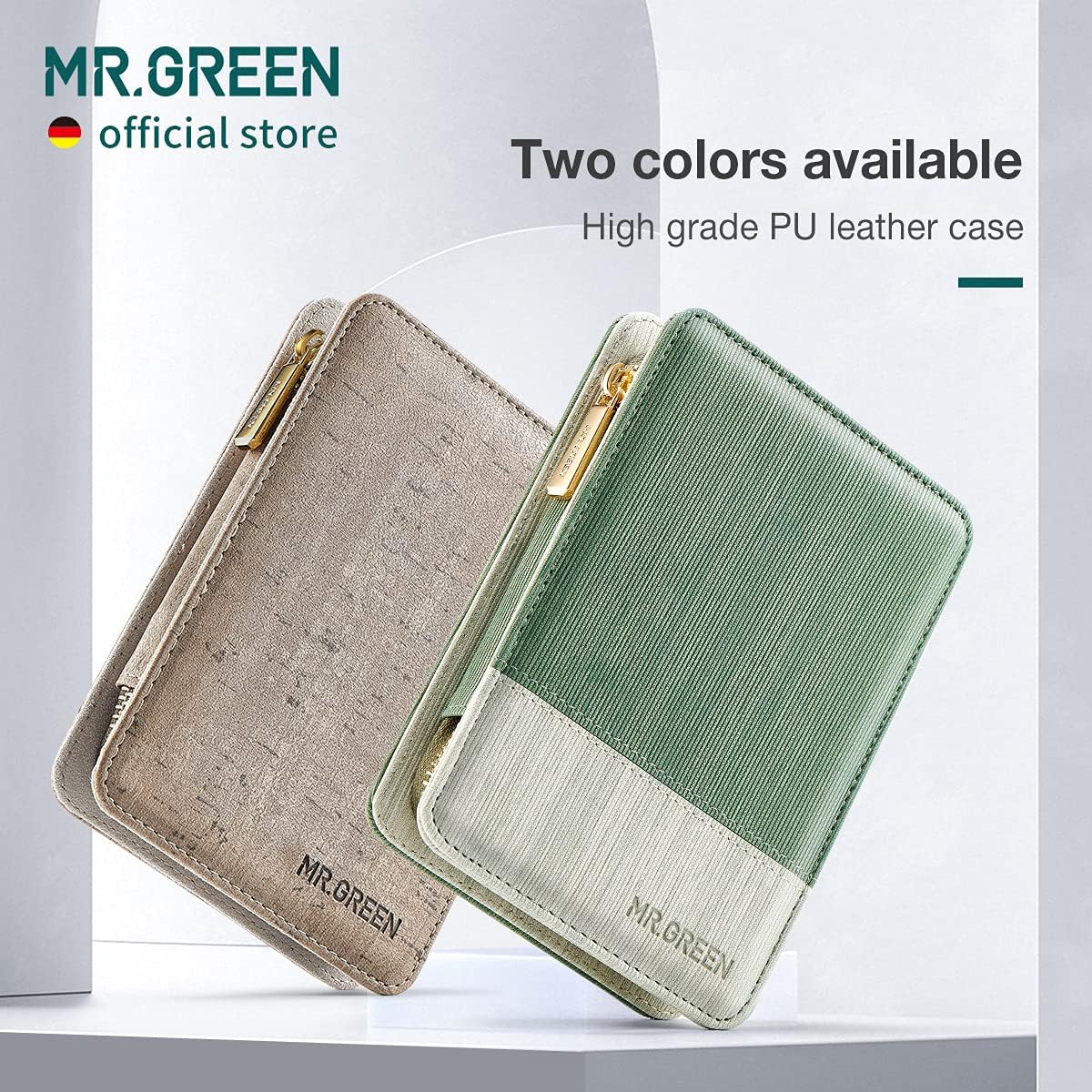 MR.GREEN Manicure Sets Pedicure Kits Stainless Steel Nail Clipper Personal Care Tools with PU Leather Case (Green) - Image 2