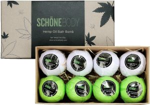 8 Pack Hemp Bath Bombs Set for Musc...
