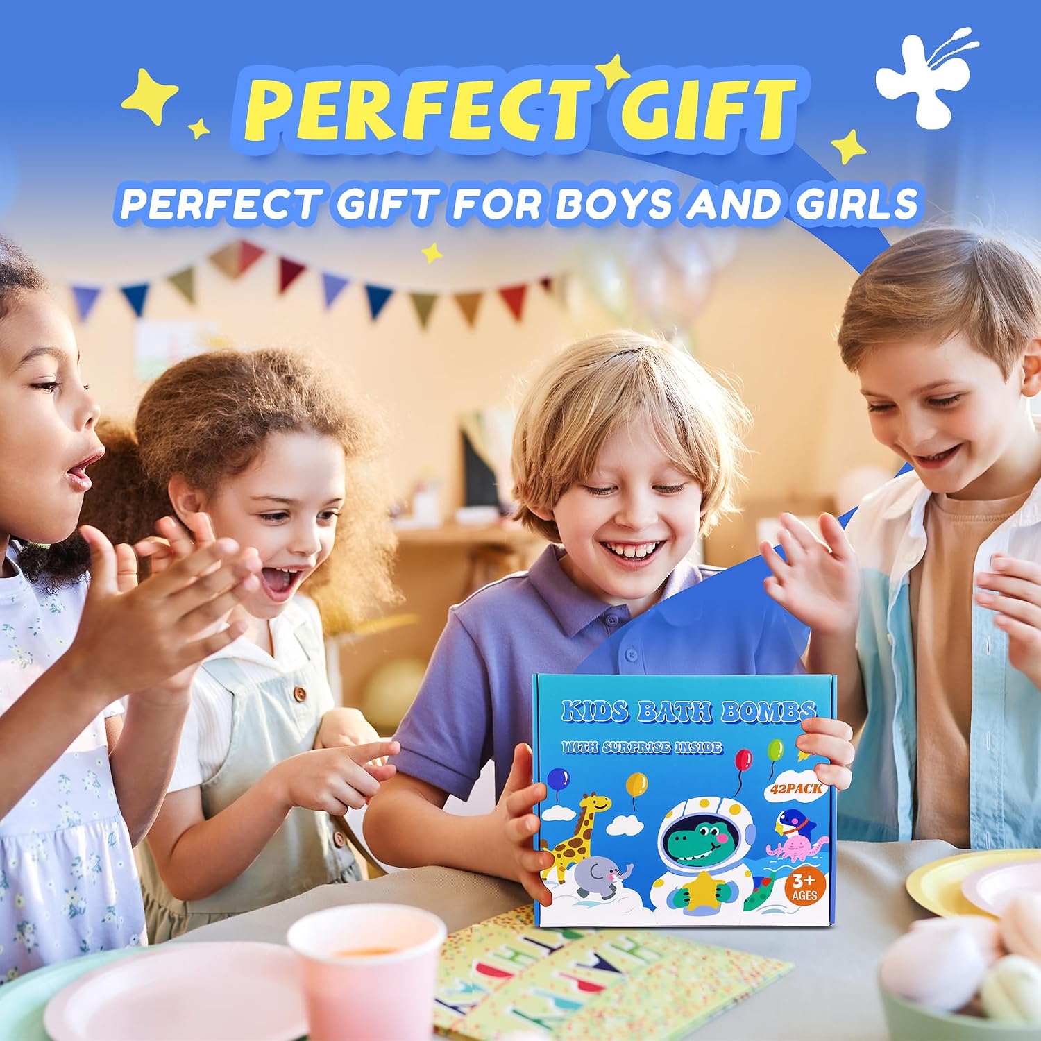 Bath Bombs for Kids with Surprise Toy Inside, 42 Pack Kids Bath Bombs Gift Set with 34 Glow-in-The-Dark Toy & 8 Sea Animal Toy Inside, Organic Bubble Fizzy for Boys and Girls. - Image 7