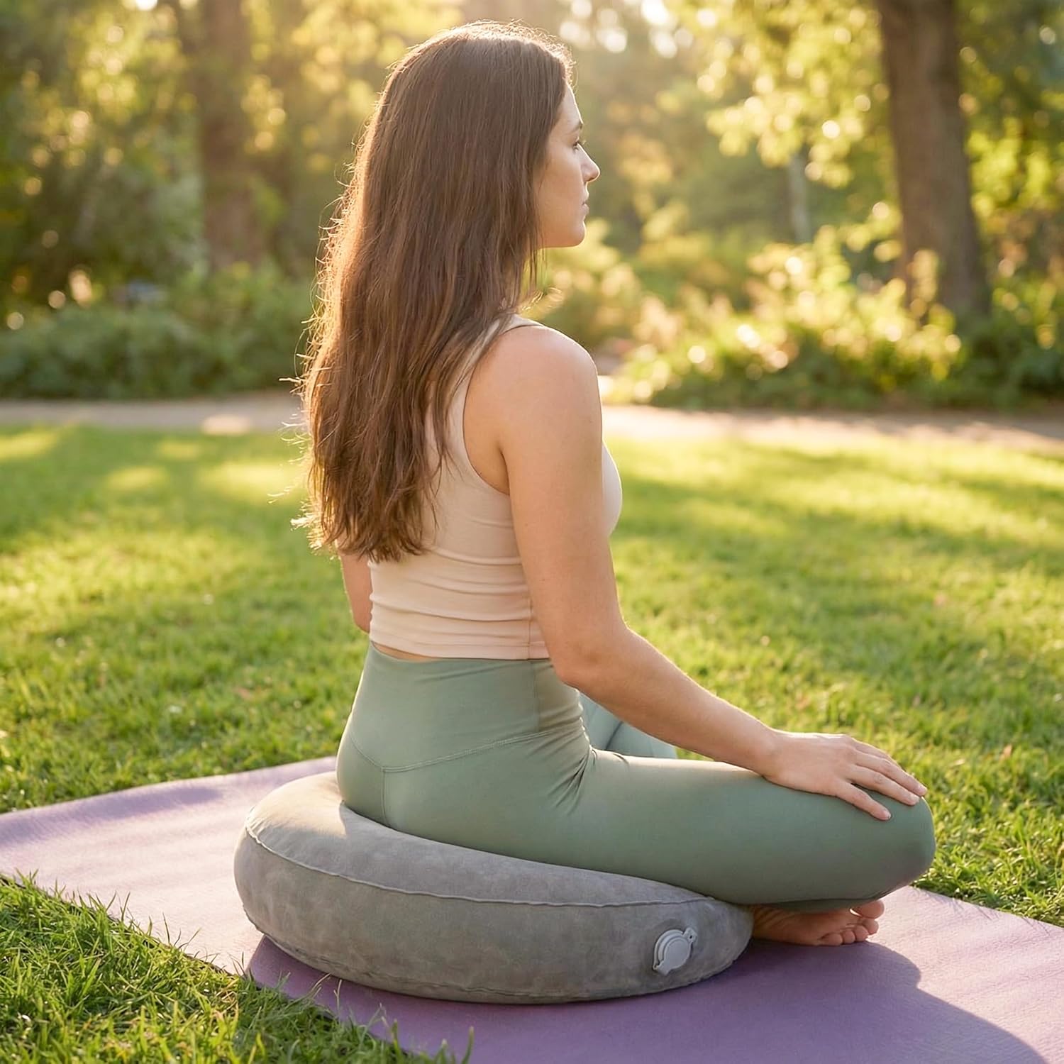 Air Meditator Inflatable Meditation Cushion and Travel Pillow – Meditate on Air in Total Comfort with Adjustable Three-Chamber Design for Enhanced Posture and Portability - Image 10