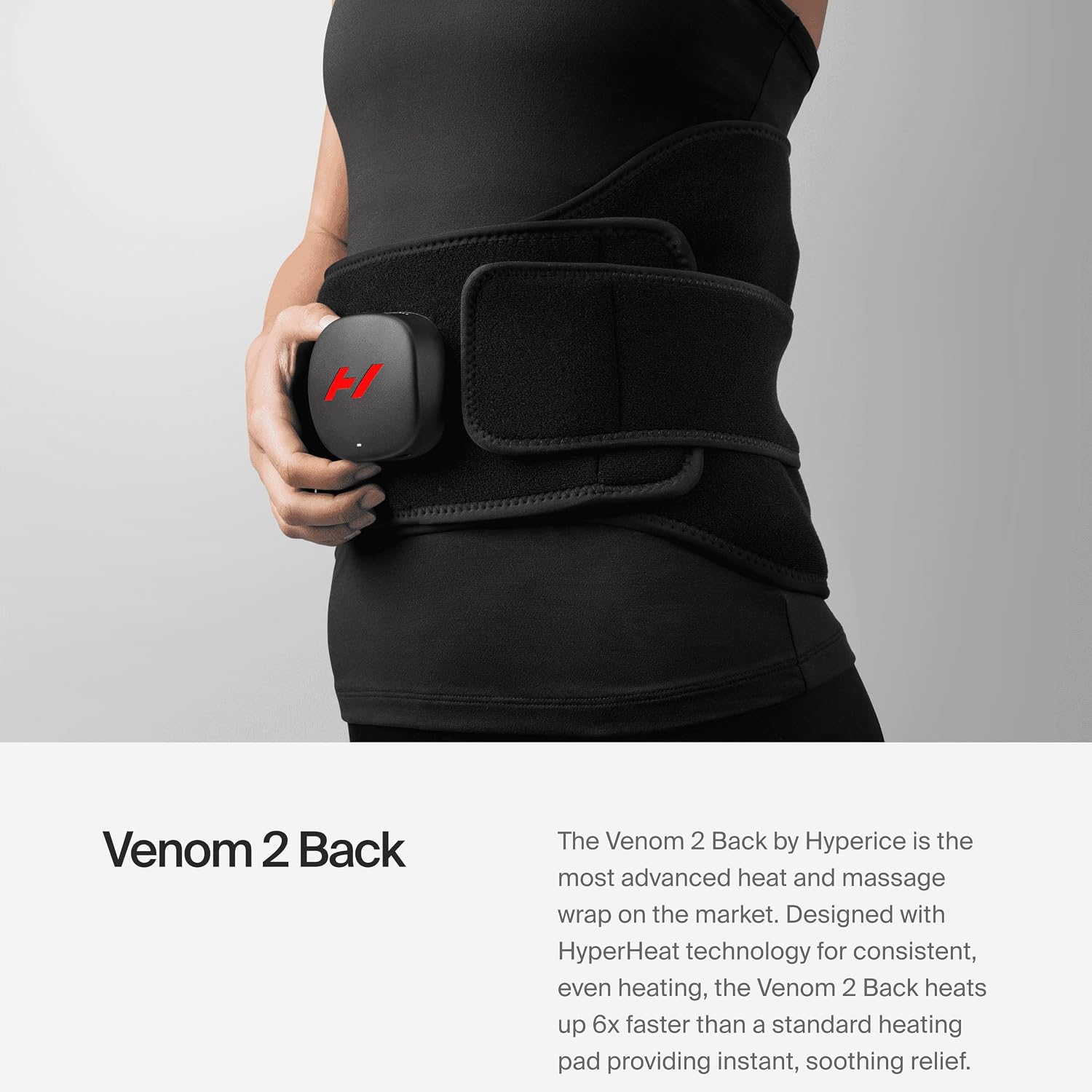 Hyperice Venom 2 Back Heated Vibration Massage Therapy Wrap Pain Relief | Relieve Pain | Soreness | Tightness | Increase Blood Flow |Three Precise Settings and Patterns | Up to 3 Hour Battery Life - Image 2
