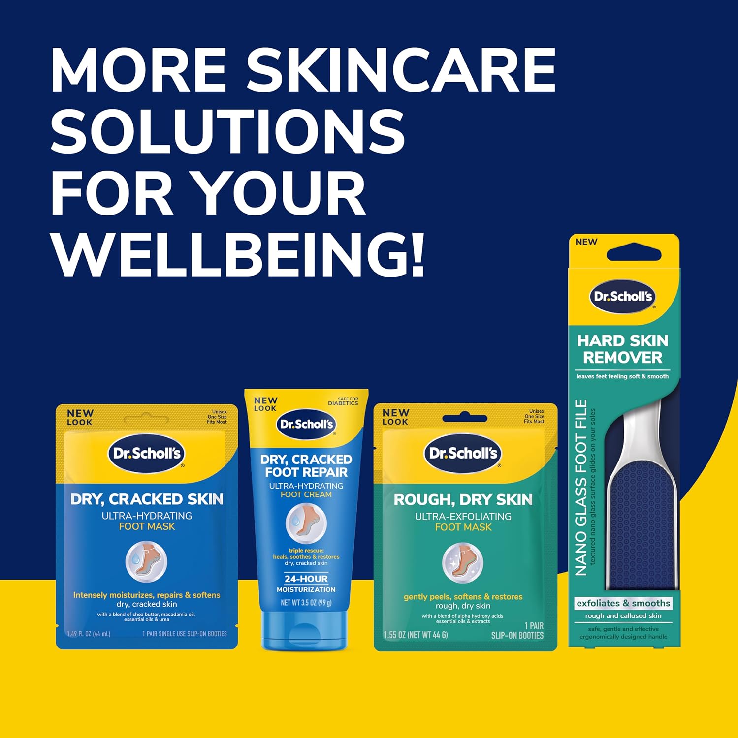 Dr. Scholl's Rough, Dry Foot Renewal Ultra Overnight Treatment with Overnight Foot Cream 3oz with Aloe, Coconut Oil & Urea and Heel Sleeve Socks, Deeply Moisturize & Soften Feet, Dermatologist Tested - Image 9