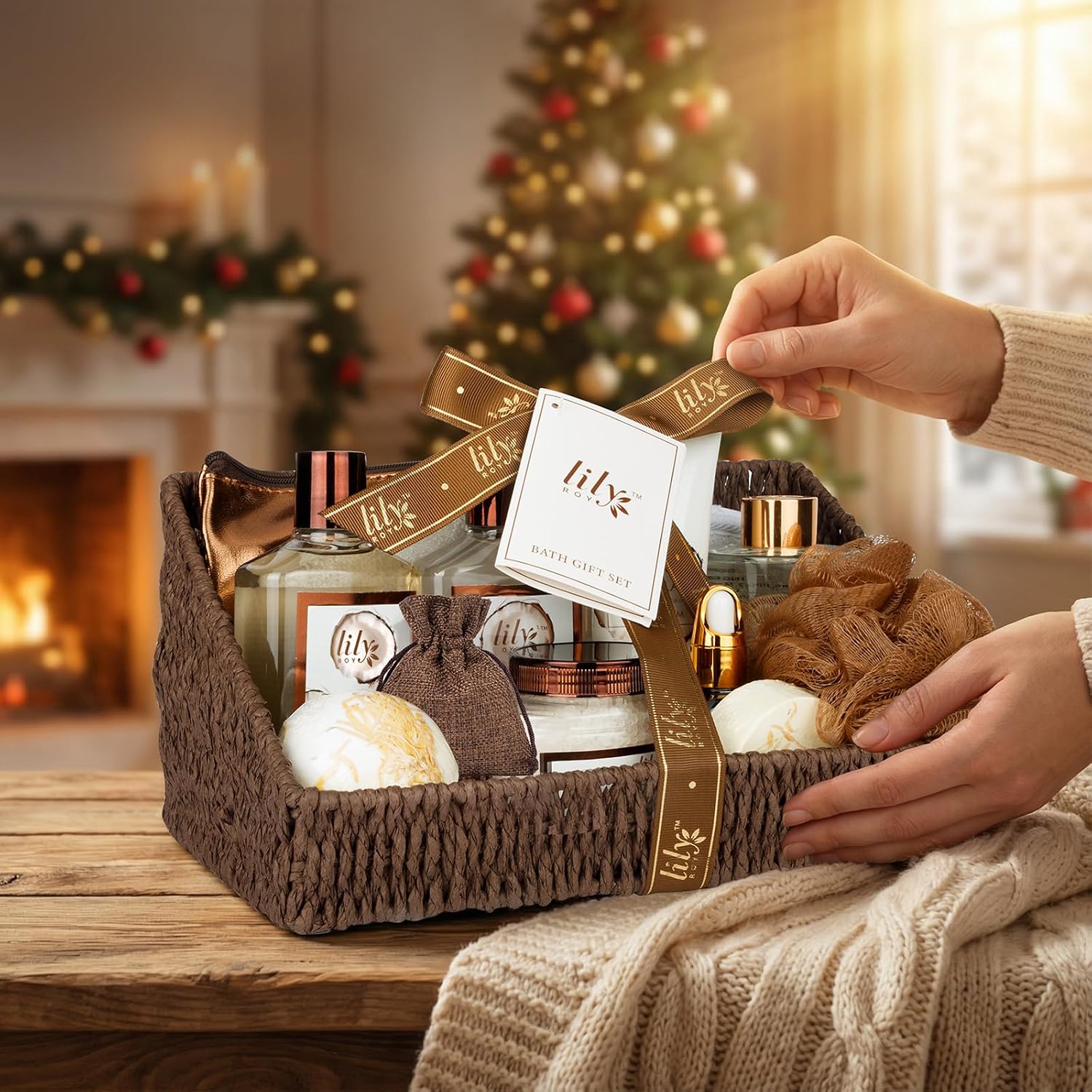 Coconut Vanilla Spa Gift Set, Complete Spa Gift Baskets for Women & Men | Women Gifts, Men Gifts, Spa Kit, Spa Gifts for Mom & Dad, Christmas, Mother‘s Day, Valentine’s, Birthday, Hydrating Skin Care - Image 8