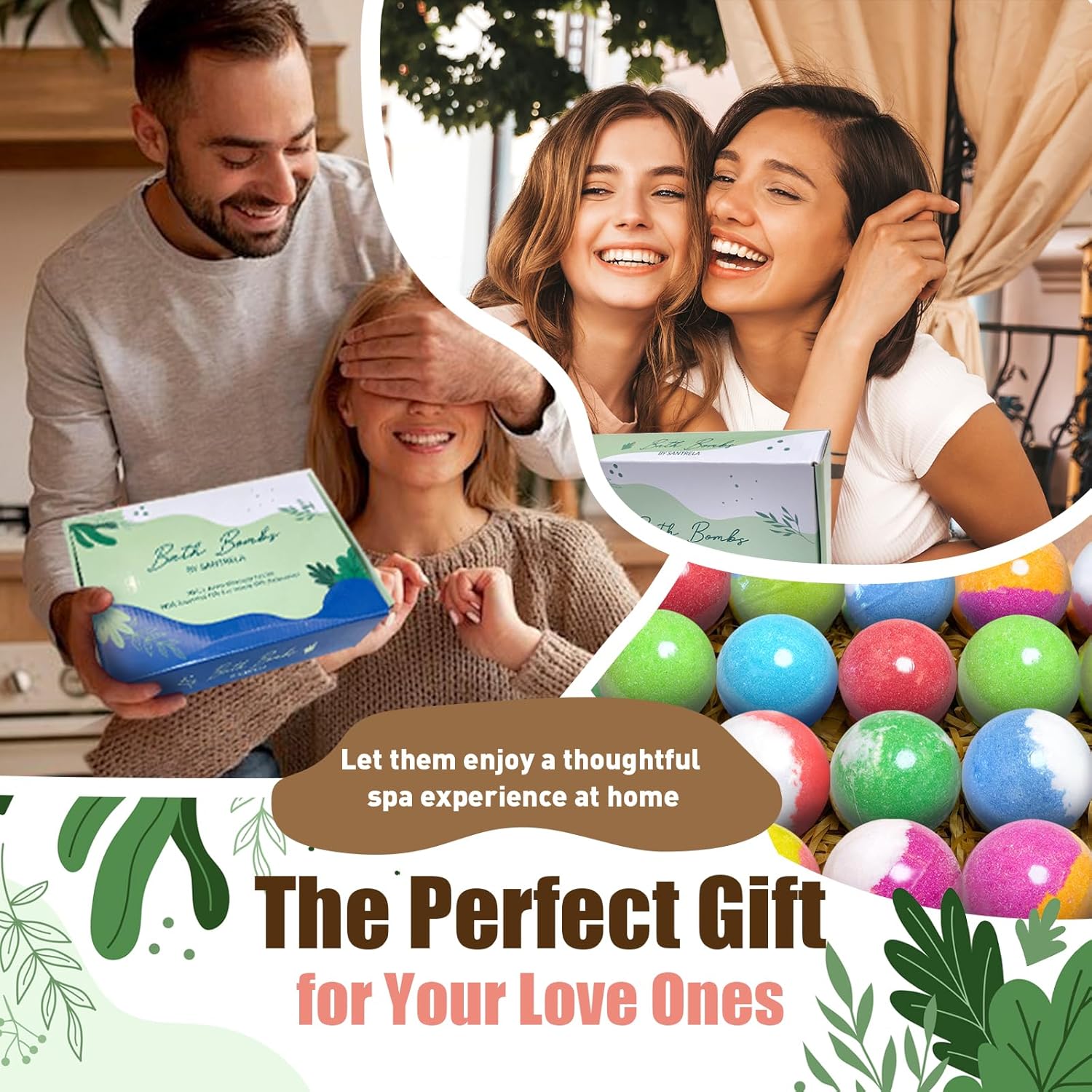 Bath Bombs for Women Gift Set, 20 Organic Bath Bombs with Essential Oil, Handmade SPA Bubble Bath for Relaxing, Gift for Her/Him, Women, Girls, Wife, Mother - Image 6