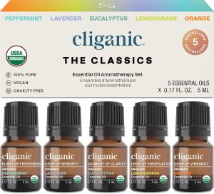 Cliganic Organic Essential Oils Set...