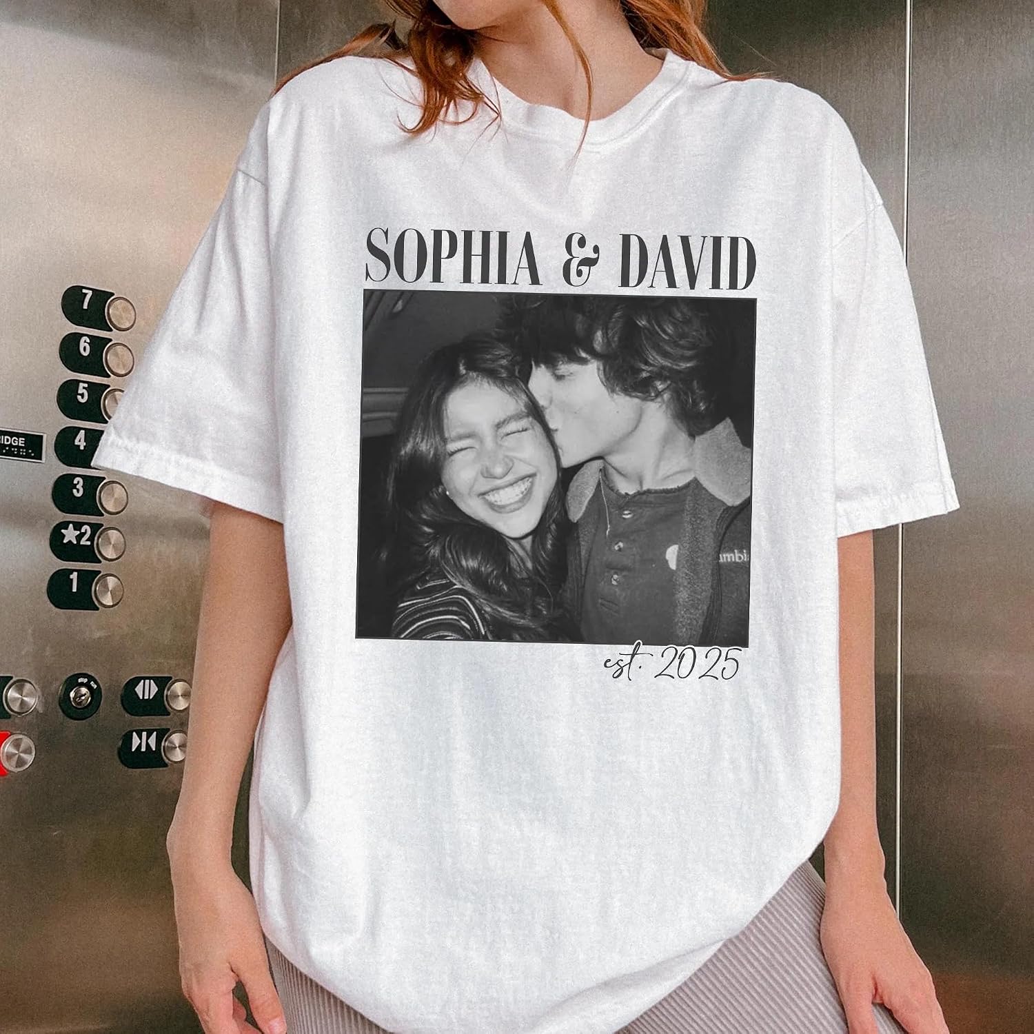 UrbanNEST Personalized Couple Photo Shirt, Couples Hoodies, Tshirt With Picture Customized, Anniversary Tshirts, Couple Shirt, Matching Gifts for Couples, Gifts for Her, Birthday, Christmas - Image 2