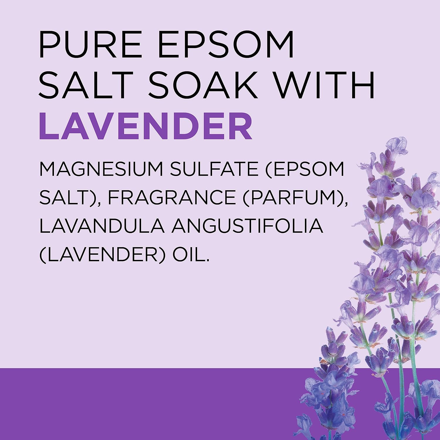 Dr Teal's Epsom Salt Soaking Solution, Soothe & Sleep, Lavender, 3lbs - Image 10