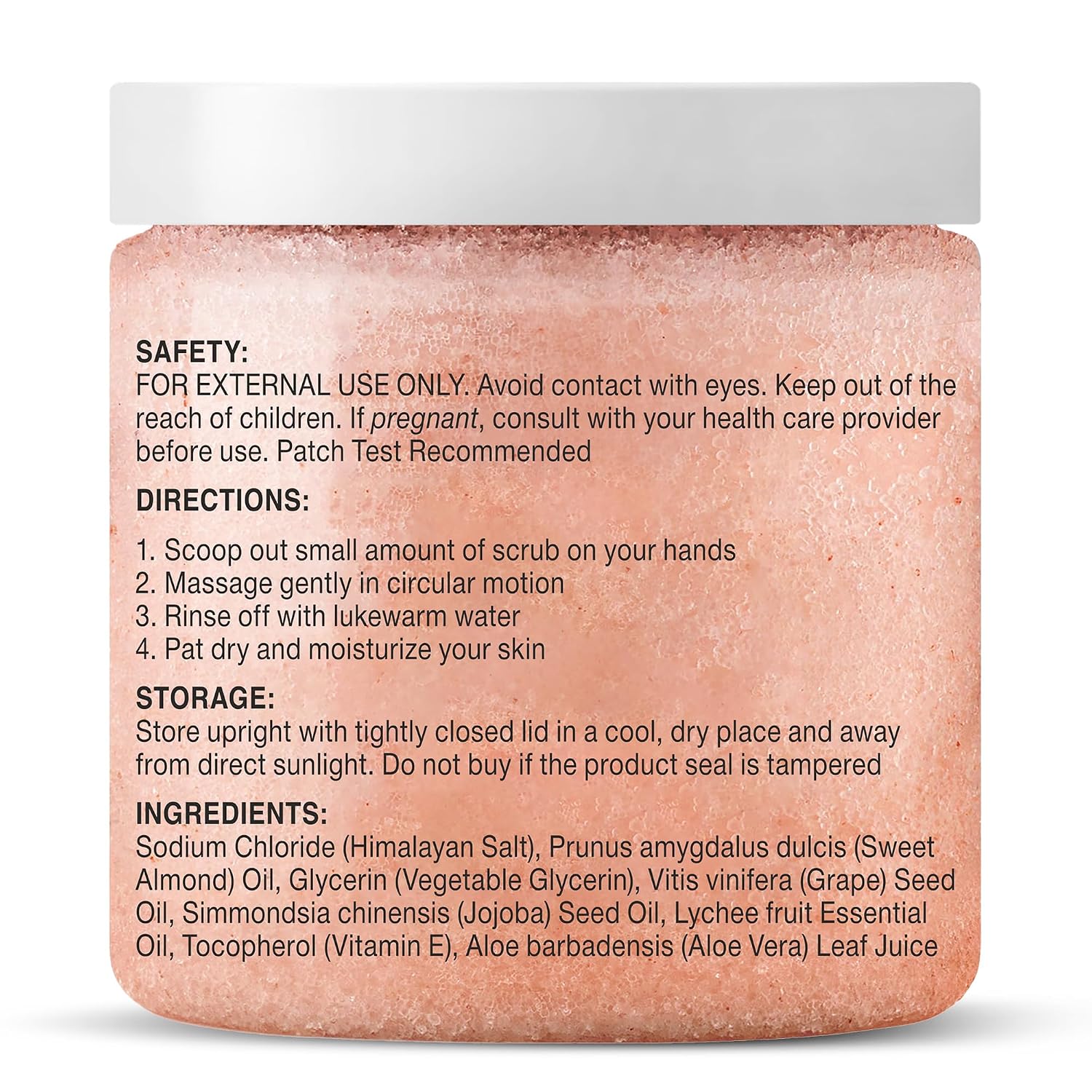 Majestic Pure Himalayan Salt Body Scrub, Lychee Oil Exfoliant, 10 Oz | Buffs away dead skin for a smooth, radiant glow; hydrating spa polish for head-to-toe softness on all skin types. - Image 7