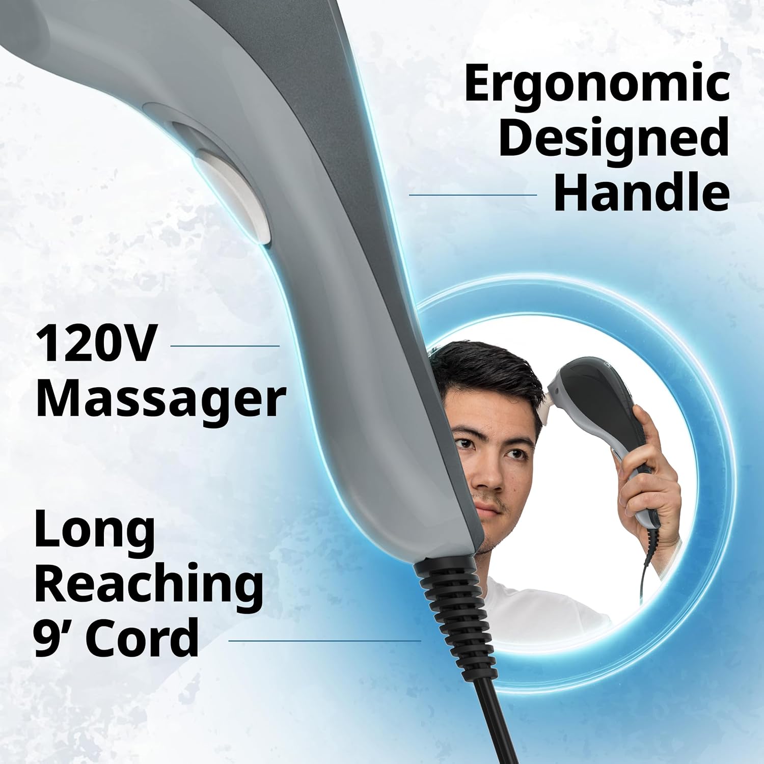 Wahl Soothing Vibration Corded Massager for the Face, Neck & Head | Includes 4 Attachment Heads, 2 Speed Massage, Pressure & Pain Relief on the Face, Neck & Head, FSA Eligible - Model 4120-600 - Image 7