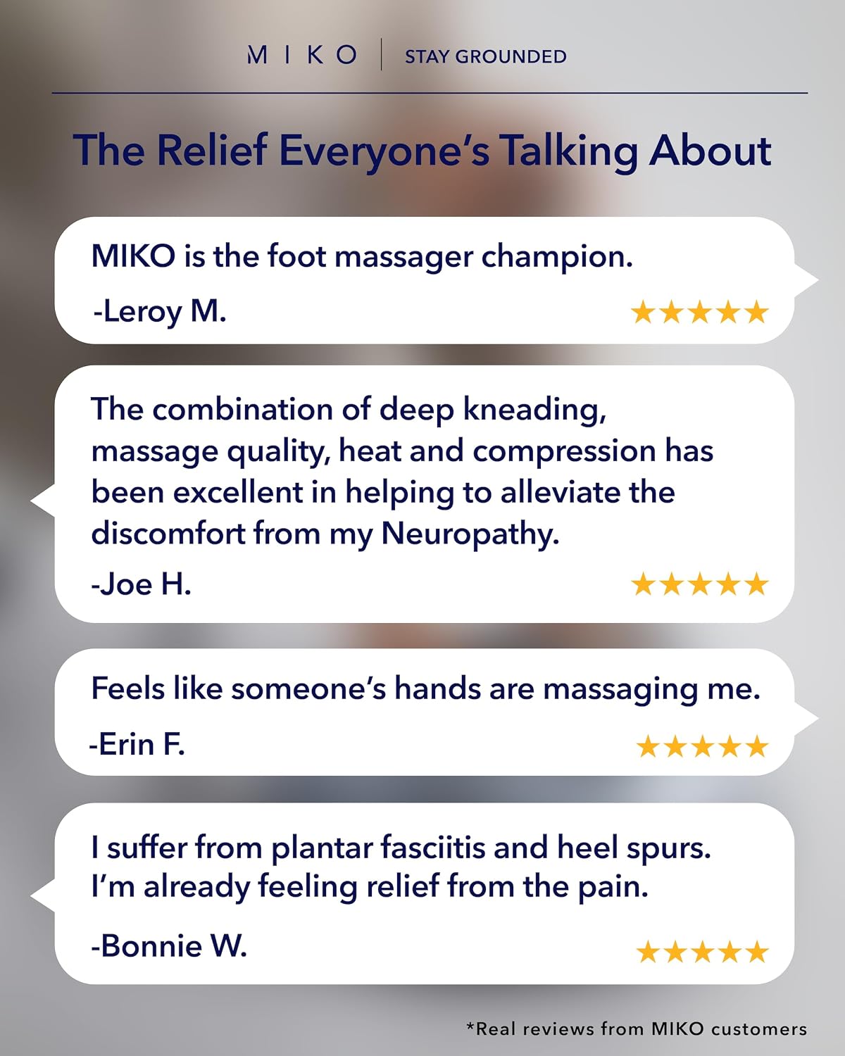 MIKO Shiatsu Foot Massager with Heat and Air Compression | 5 pressure levels, 3 modes, rolling & wireless remote; for plantar fasciitis and neuropathy; fits men's size 12 - Image 5