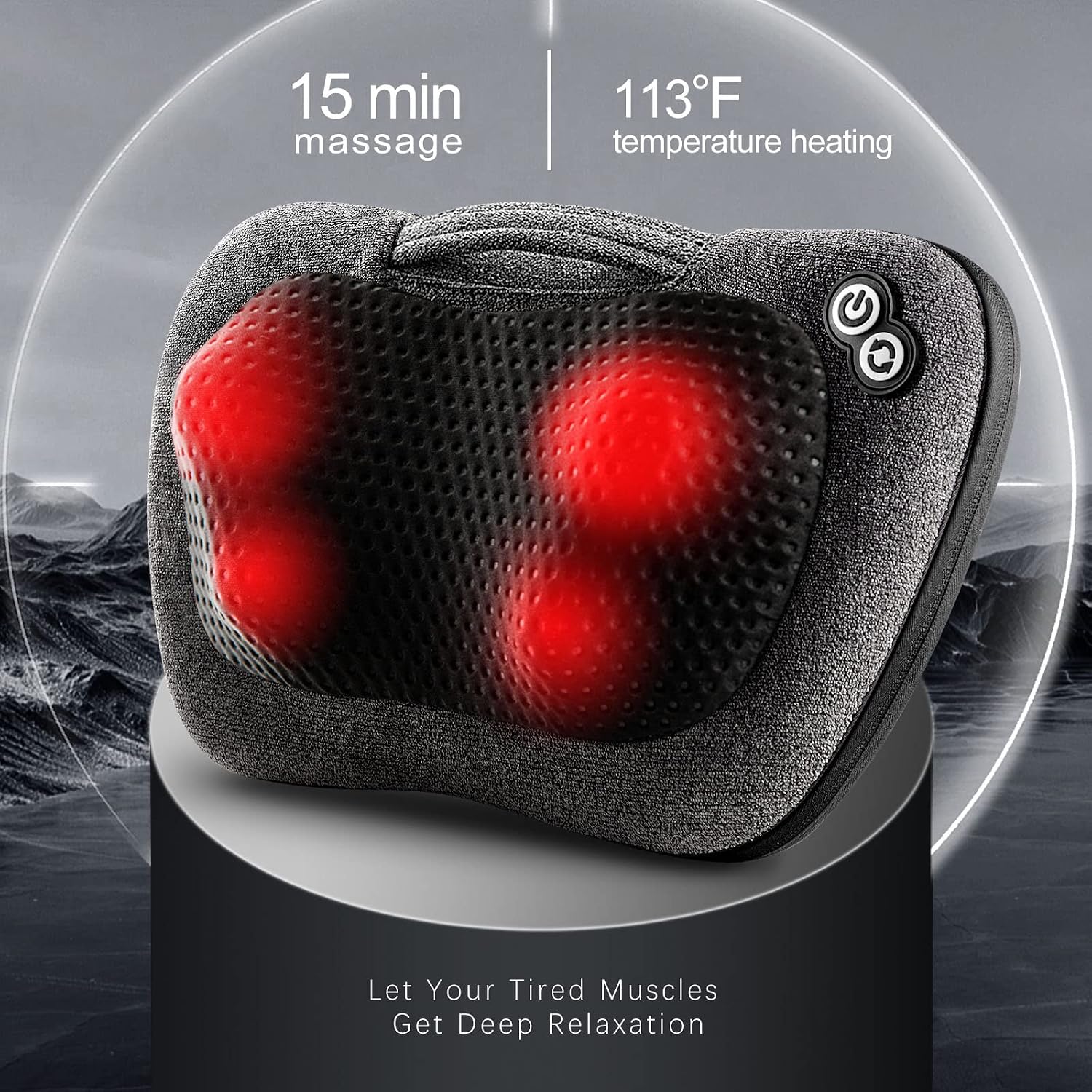 VIKTOR JURGEN Back Massager, Neck Massager with Heat, Massage Pillow Gifts for Men & Women, Electric Shiatsu Back Massager, Deep Kneading Shoulder Massager for Full Body Muscle,Massage at Home, Car | Electric 3D Kneading Massage Pillow for Neck, Shoulder, Back, Christmas for Men Women Dad Wife Mom Gifts (NOT Cordless) - Image 5