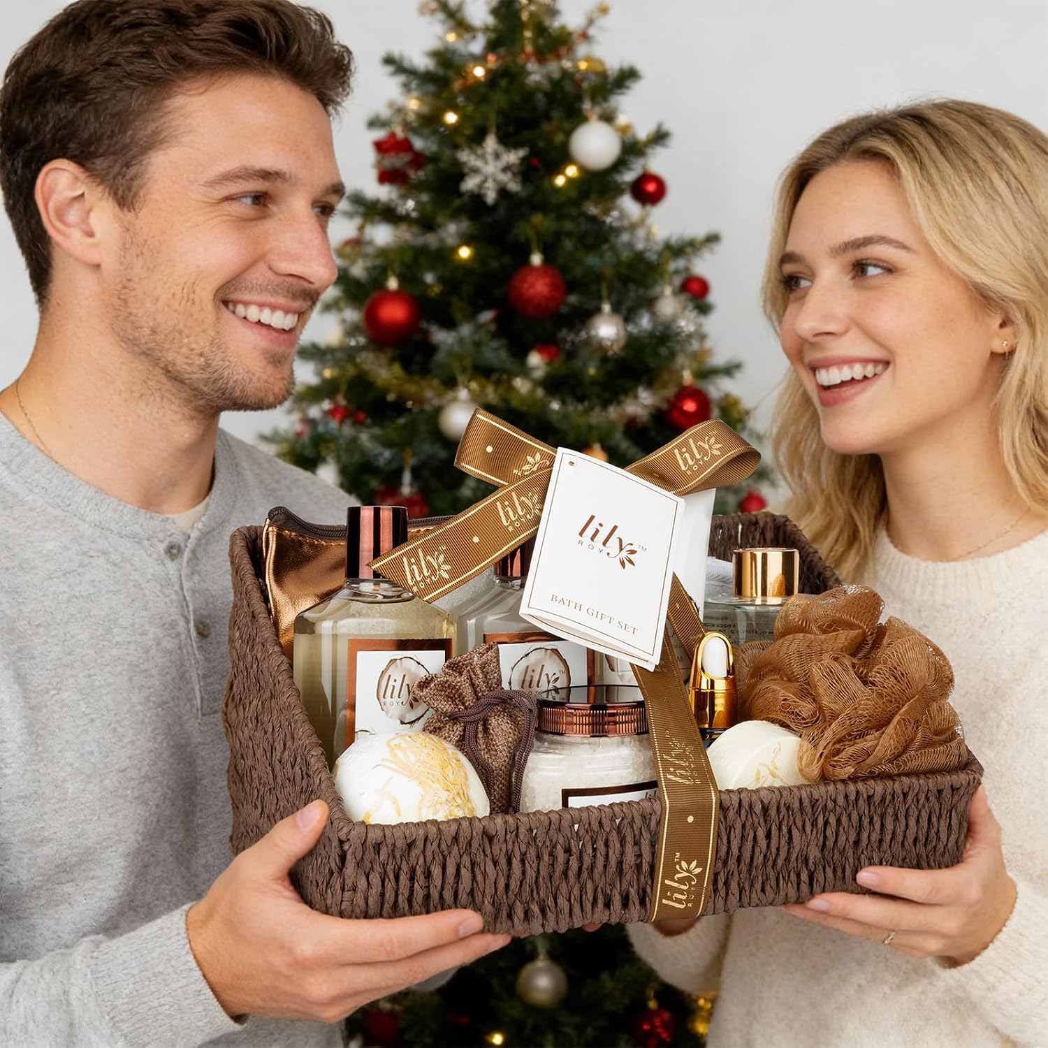 Coconut Vanilla Spa Gift Set, Complete Spa Gift Baskets for Women & Men | Women Gifts, Men Gifts, Spa Kit, Spa Gifts for Mom & Dad, Christmas, Mother‘s Day, Valentine’s, Birthday, Hydrating Skin Care - Image 7