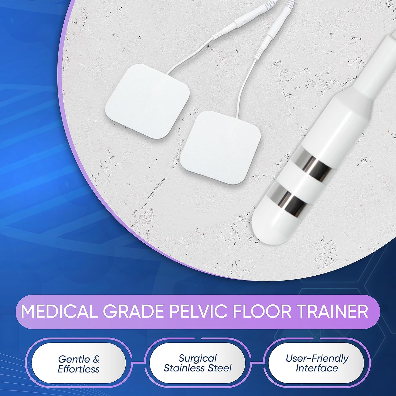 Kegel Toner Plus Biofeedback - Pelvic Floor Exercise Device for Toning and Strengthening, Incontinence - 22 Preset Stim Programs, 6 Biofeedback Games, Full Color LCD Screen, Rechargeable - Image 6
