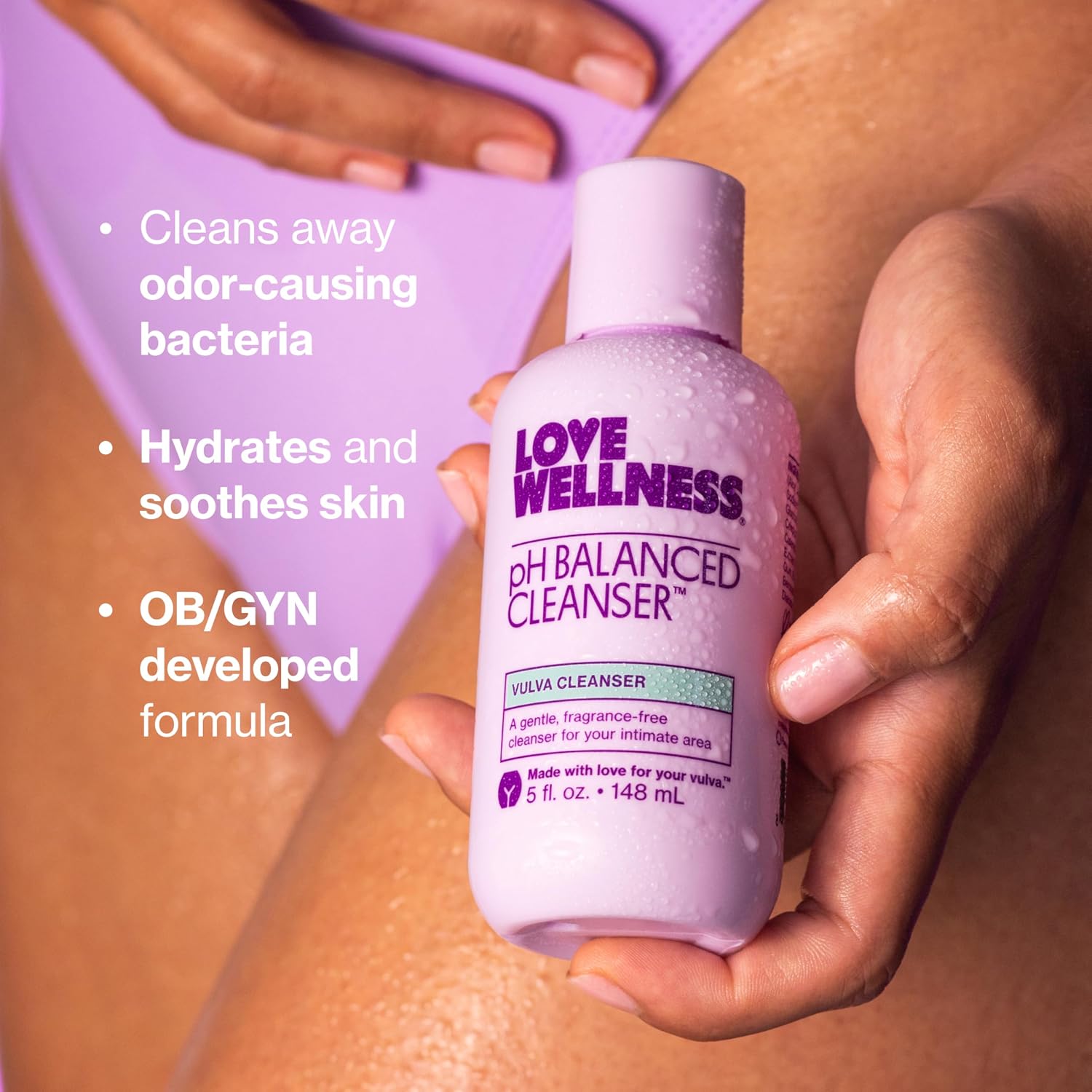 Love Wellness | pH Balanced Feminine Wash | Fragrance-Free | 5 Fl Oz | Aloe vera, Calendula, Non-irritating, Gentle formula, Sensitive skin, Intimate hygiene, Daily use - Image 3