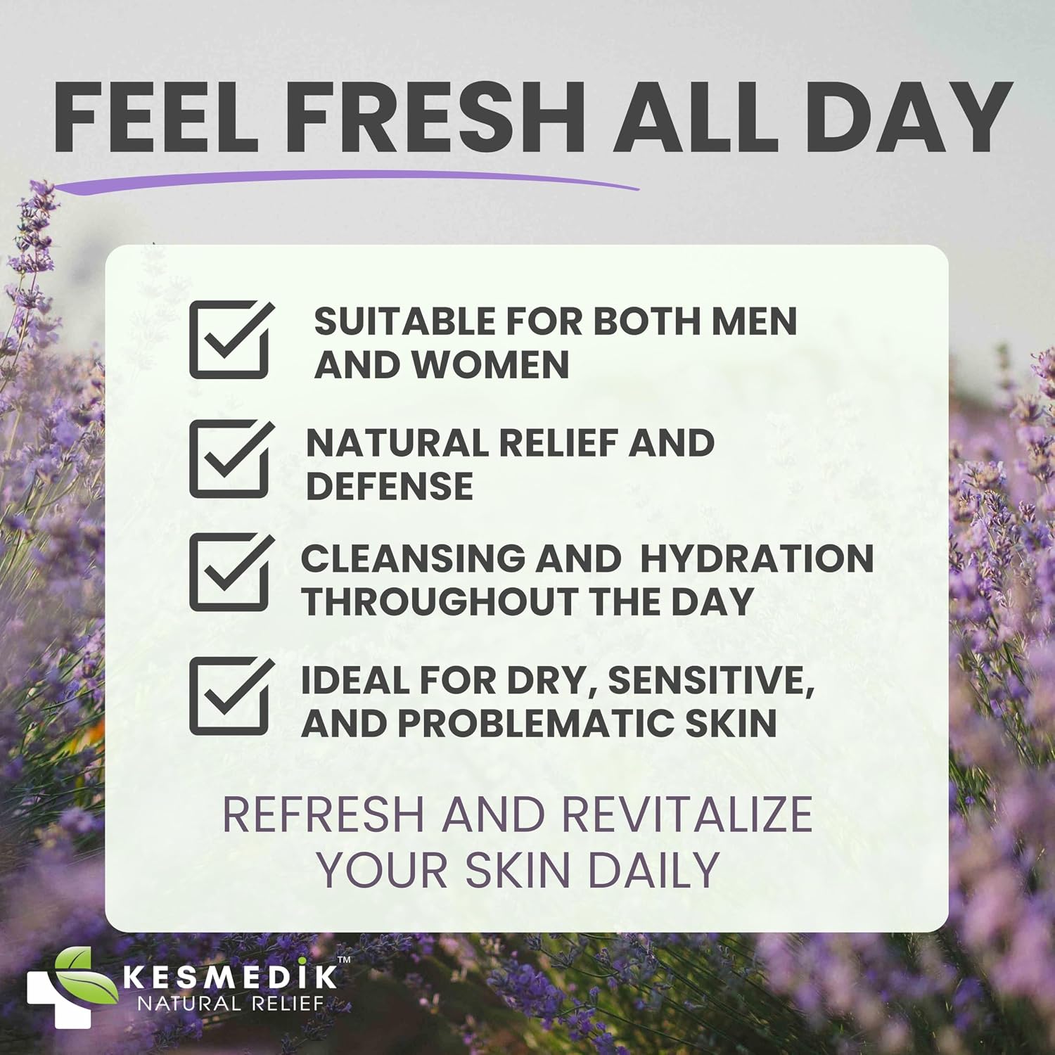 KESMEDIK Tea Tree Lavender Body Wash MaxTherapy with 100% Tea Tree Oil for Skin & Calming Lavender | Purifying Body Soap, Soothes & Refreshes Sensitive, Itchy Skin, Men & Women, 16 Fl Oz (Pack of 2) - Image 6