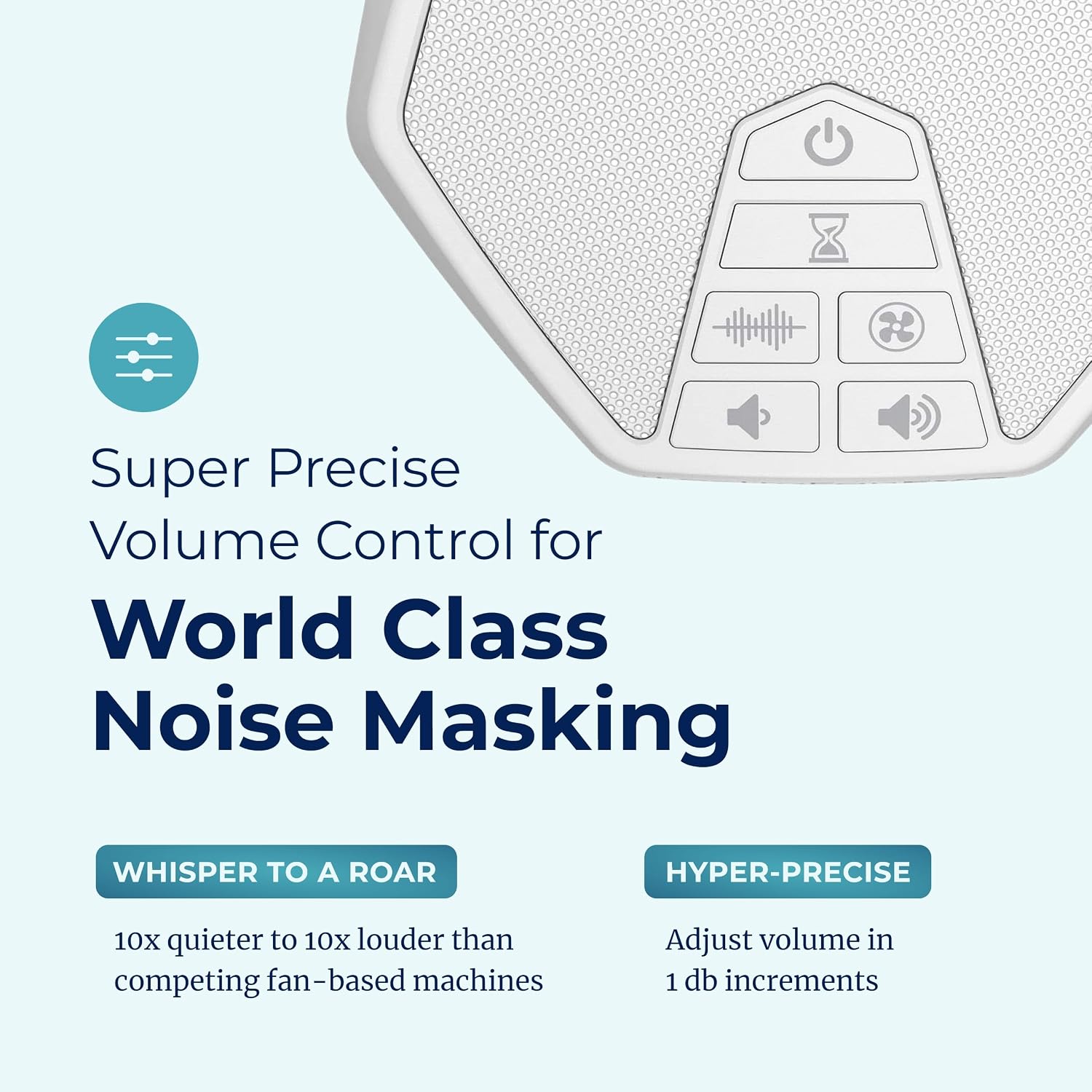 Adaptive Sound Technologies LectroFan EVO Sound Machine, White | Non-Looping Sound Machine for Sleep with Soothing Noise, Convenient Sleep Timer, Lightweight Build, USB Powered - Image 4