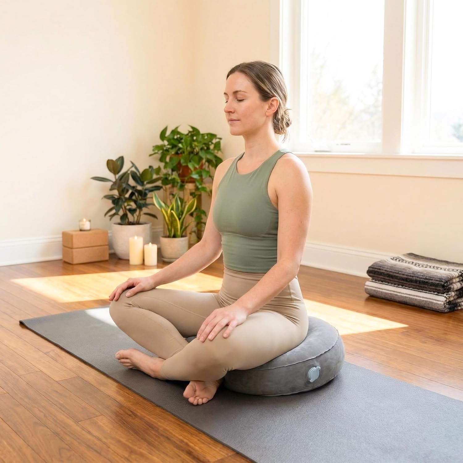 Air Meditator Inflatable Meditation Cushion and Travel Pillow – Meditate on Air in Total Comfort with Adjustable Three-Chamber Design for Enhanced Posture and Portability - Image 11