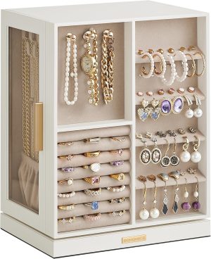 SONGMICS Jewelry Box Organizer, 360...