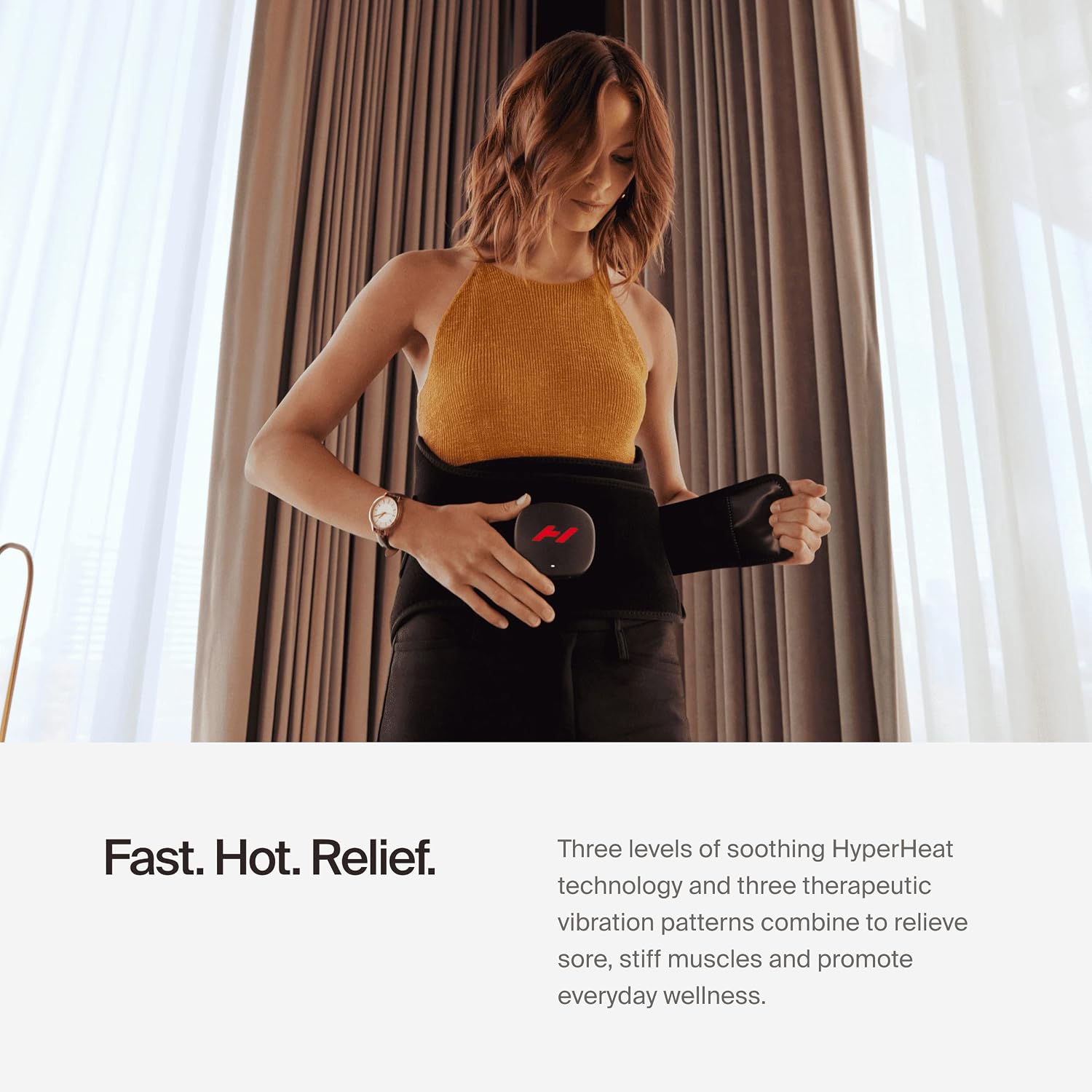 Hyperice Venom 2 Back Heated Vibration Massage Therapy Wrap Pain Relief | Relieve Pain | Soreness | Tightness | Increase Blood Flow |Three Precise Settings and Patterns | Up to 3 Hour Battery Life - Image 4