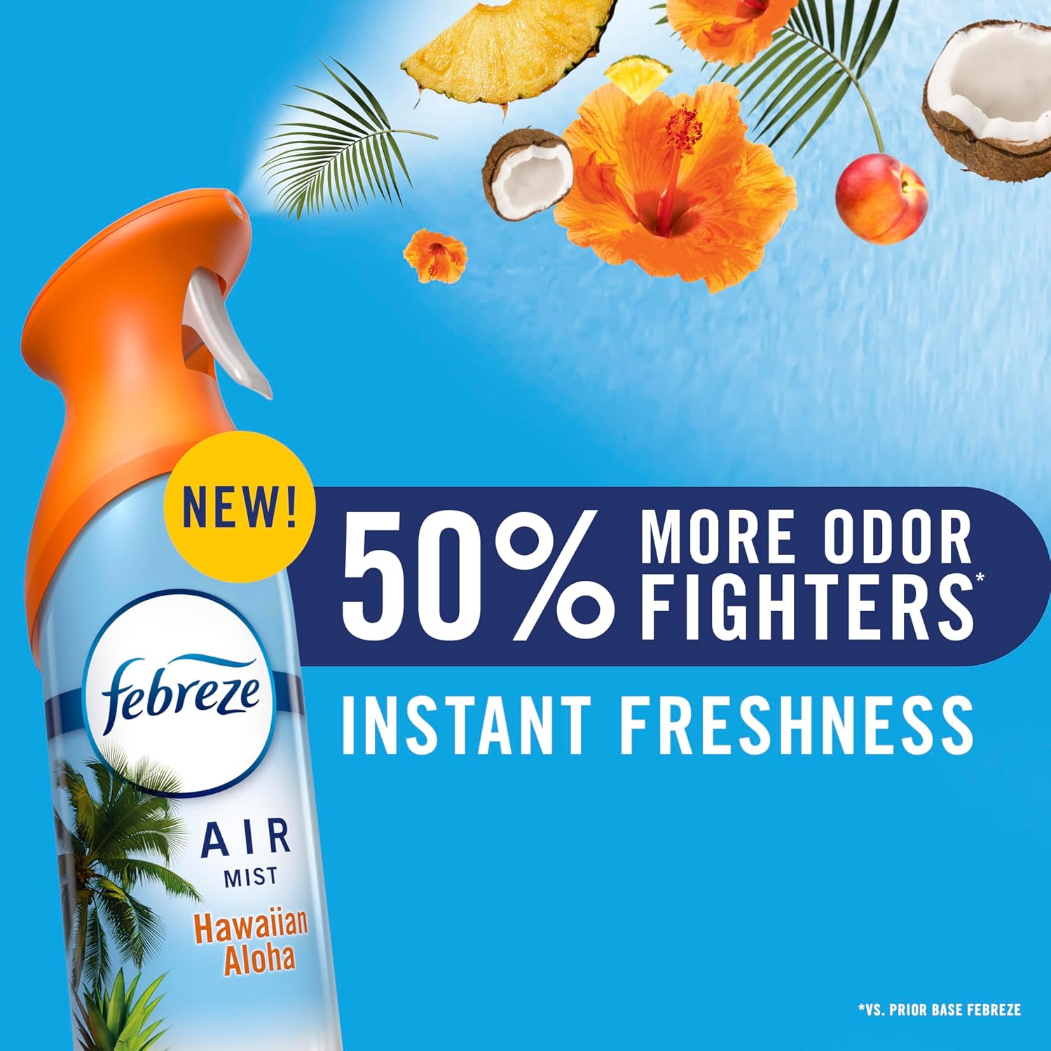 Febreze Air Mist, Air Freshener Spray, Odor Fighting Room Spray, Deodorizer for Home Bathroom Kitchen Office Apartment Dorm Room Classroom, Vanilla Suede, 8.1oz, 2ct - Image 2