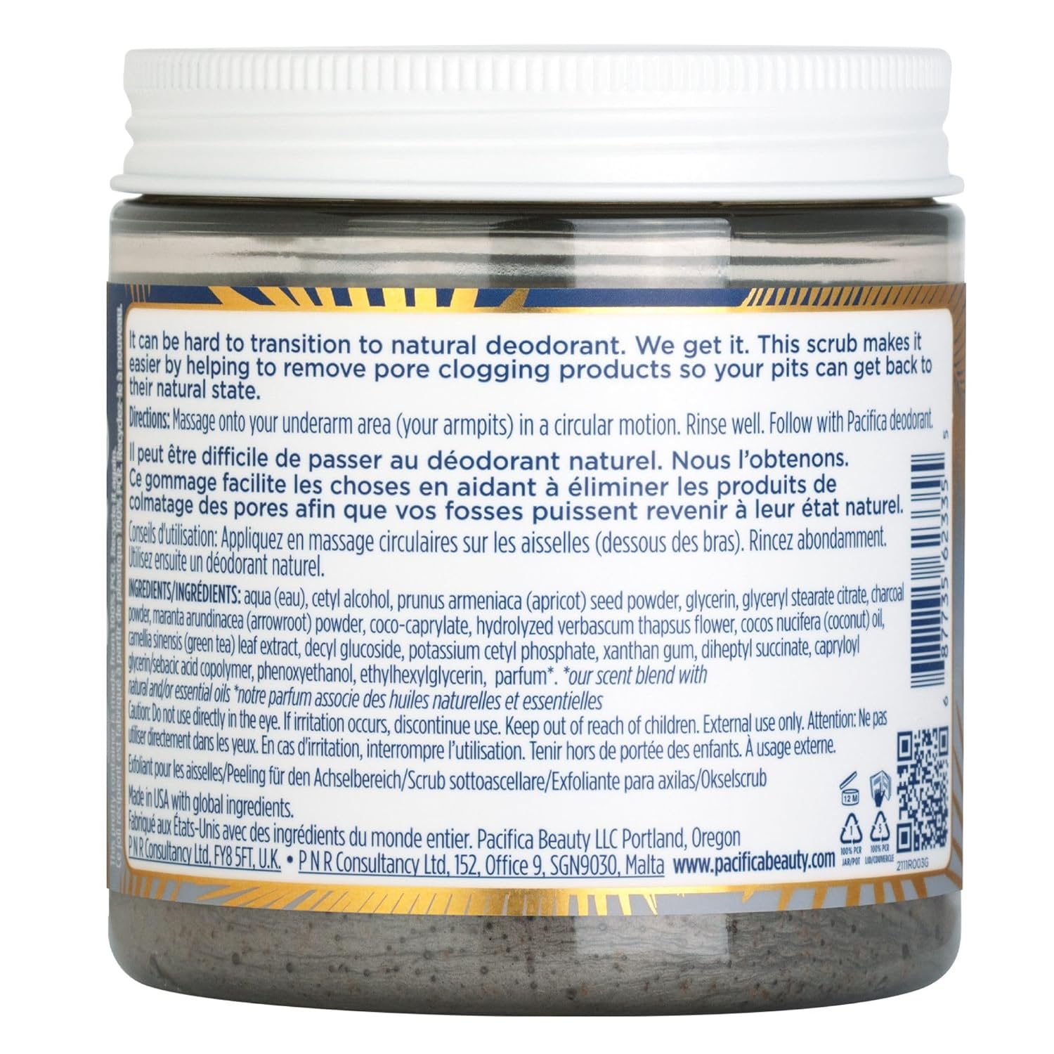 Pacifica Underarm Body Scrub - Armpit Detox Coconut & Charcoal Deodorant– Exfoliating & Nourishing for Natural Deodorant Users – Aluminum-Free & Safe for Sensitive Skin, Vegan & Cruelty-Free, 7 fl oz - Image 13