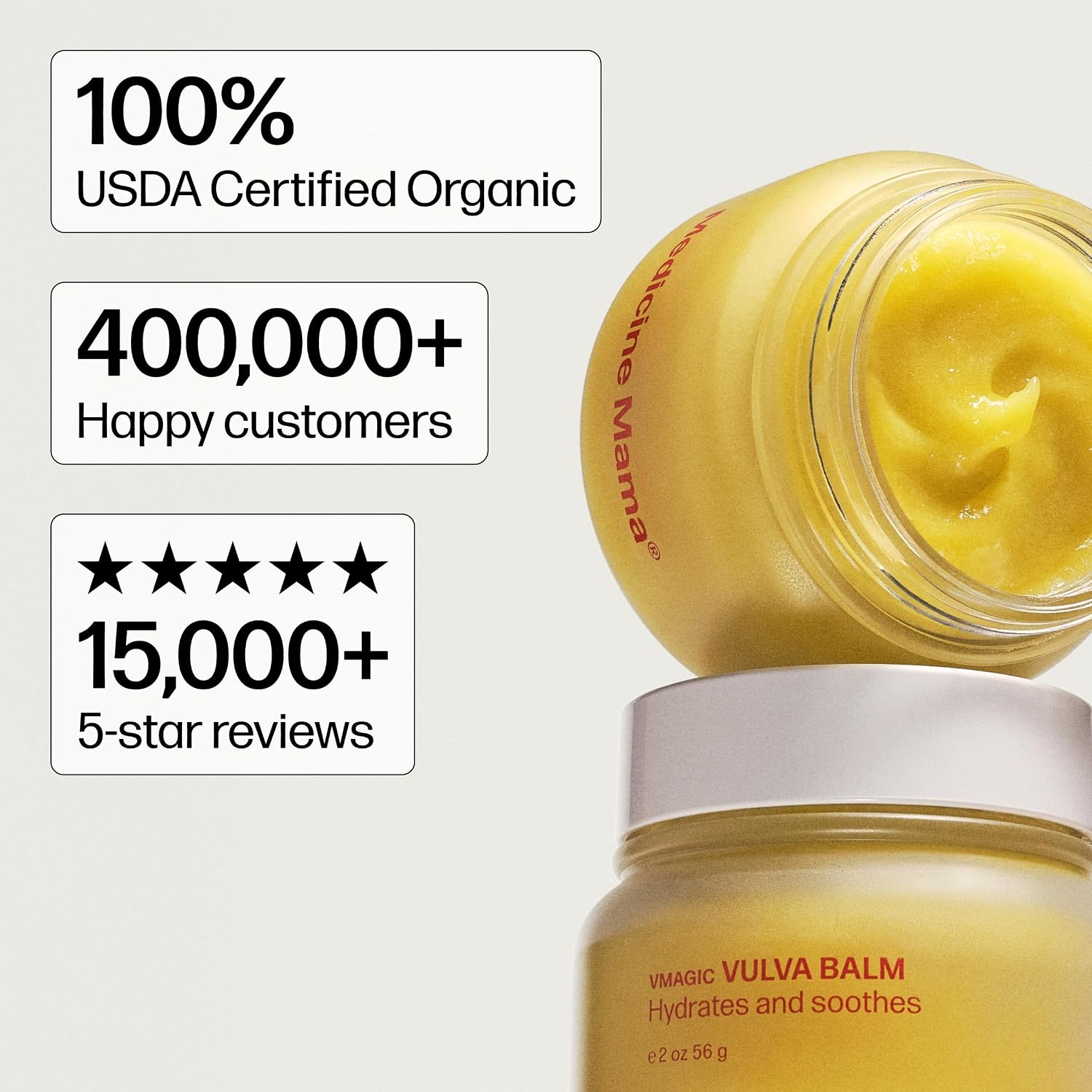 VMAGIC by Medicine Mama Organic Vulva Balm – Intimate Skin Care, Menopause Support – Relieves Feminine Dryness, Itching & Irritation – Hormone Free, Vaginal Moisturizer for Women – 2 oz - Image 6