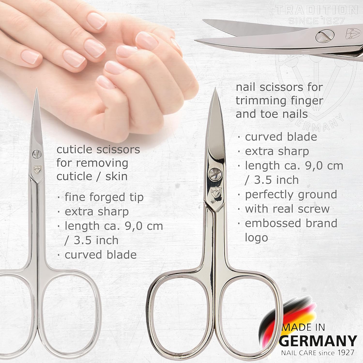 3 Swords Germany - brand quality 10 piece manicure pedicure grooming kit set for professional finger & toe nail care scissors clipper fashion leather case in gift box, Made by 3 Swords (6226) - Image 2