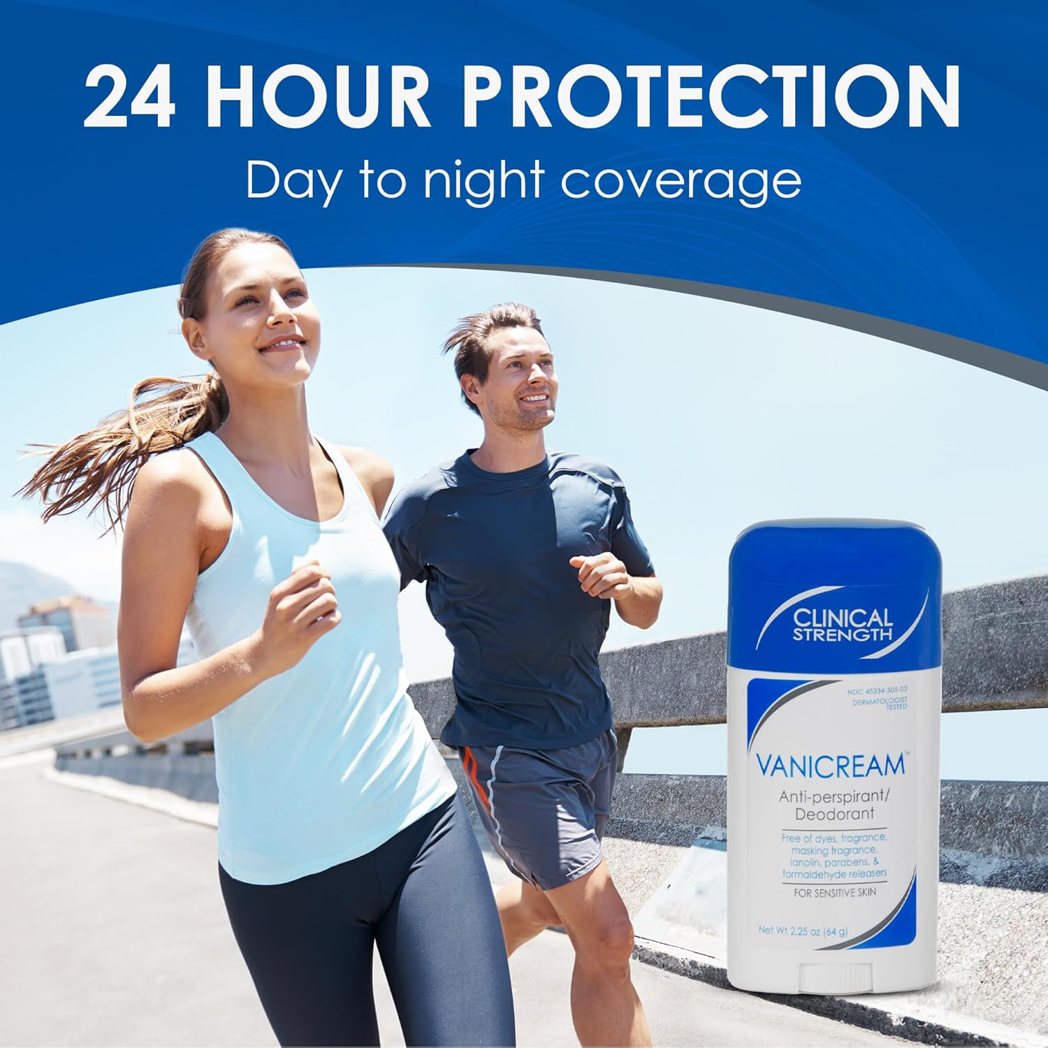 Vanicream Antiperspirant Deodorant Stick, 2.25 Oz, Formulated without Common Irritants for Sensitive Skin, Clinical Strength with 24-Hour Protection, Reduces Underarm Wetness, Unscented - Image 3