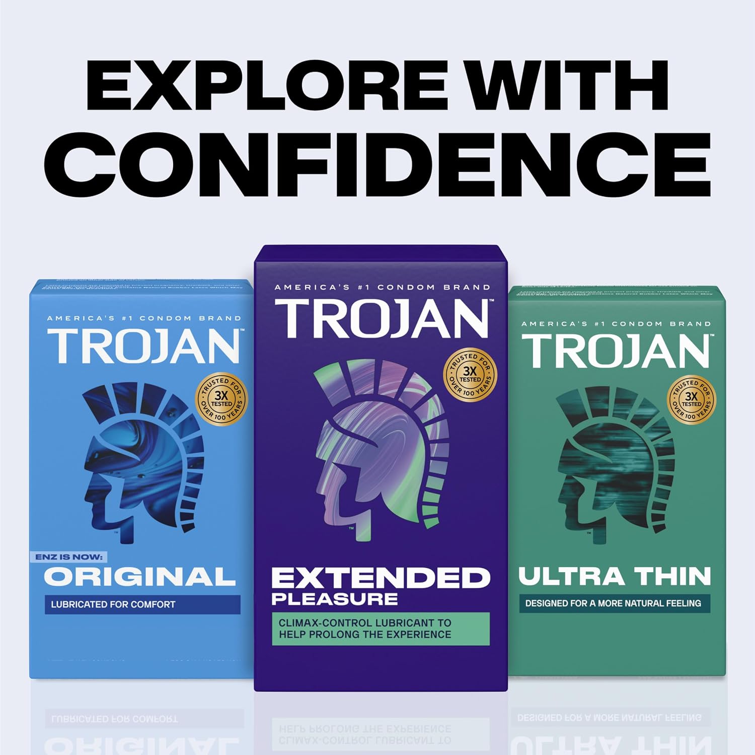 Trojan Extended Pleasure Lubricated Latex Condoms for Men, 12 Count | Climax-Control Lubricant with Benzocaine, Premium Latex, Help Reduce Risk of Pregnancy, Help Reduce Risk of STIs - Image 7