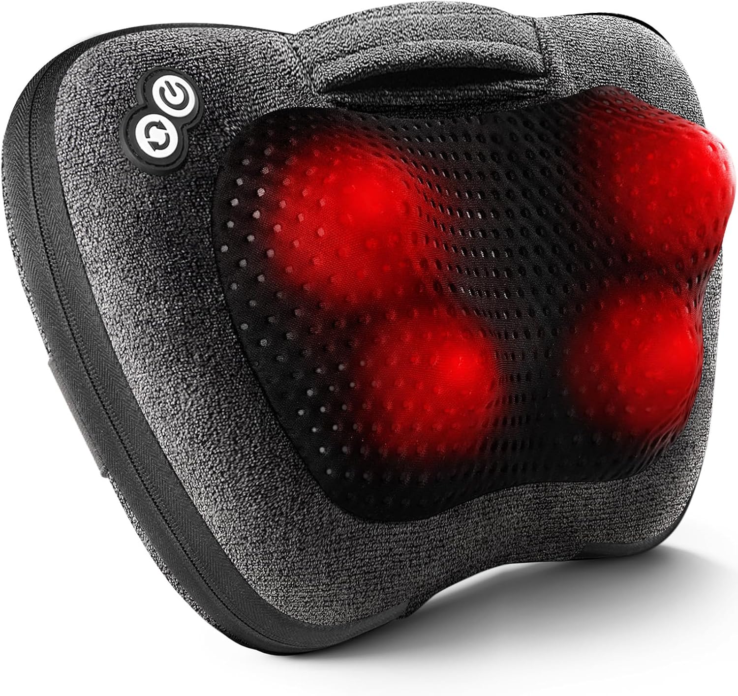 VIKTOR JURGEN Back Massager, Neck Massager with Heat, Massage Pillow Gifts for Men & Women, Electric Shiatsu Back Massager, Deep Kneading Shoulder Massager for Full Body Muscle,Massage at Home, Car | Electric 3D Kneading Massage Pillow for Neck, Shoulder, Back, Christmas for Men Women Dad Wife Mom Gifts (NOT Cordless)