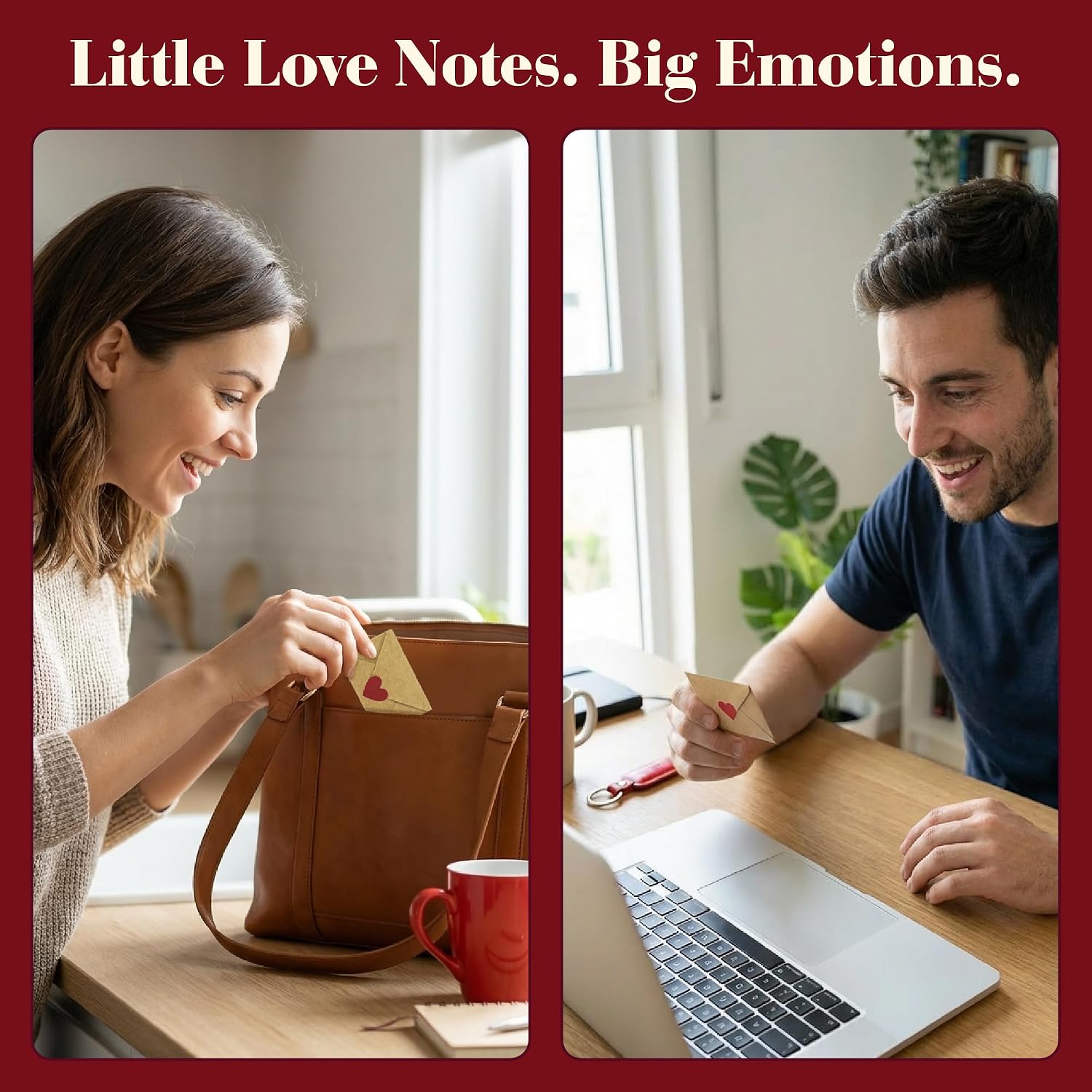 STOFINITY 60 Mini Love Notes with Envelopes, I Love You Gifts for Him, Her | 45 pre written notes, 15 small blank cards, 60 tinny envelopes - Image 5