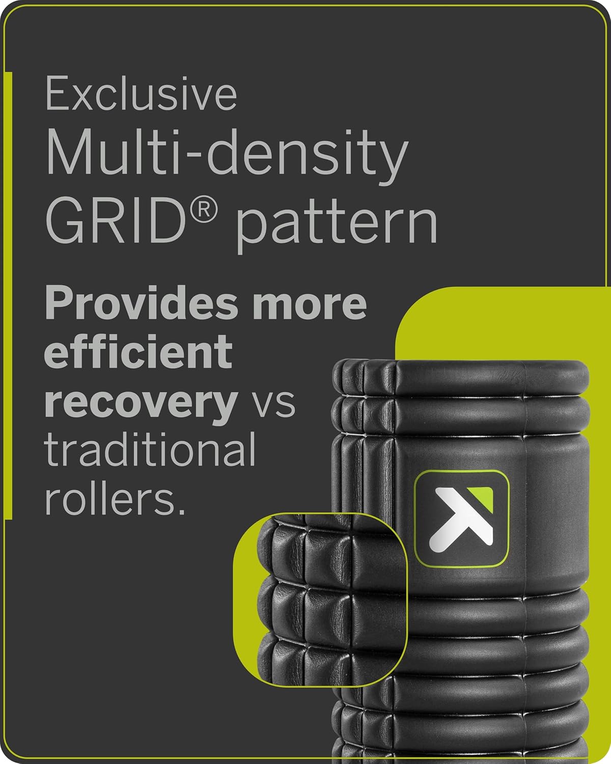 TriggerPoint Grid 1.0 Foam Roller - 13" Multi-Density Massage Roller for Deep Tissue & Muscle Recovery - Relieves Tight, Sore Muscles & Kinks, Improves Mobility & Circulation - Targets Key Body Parts - Image 3