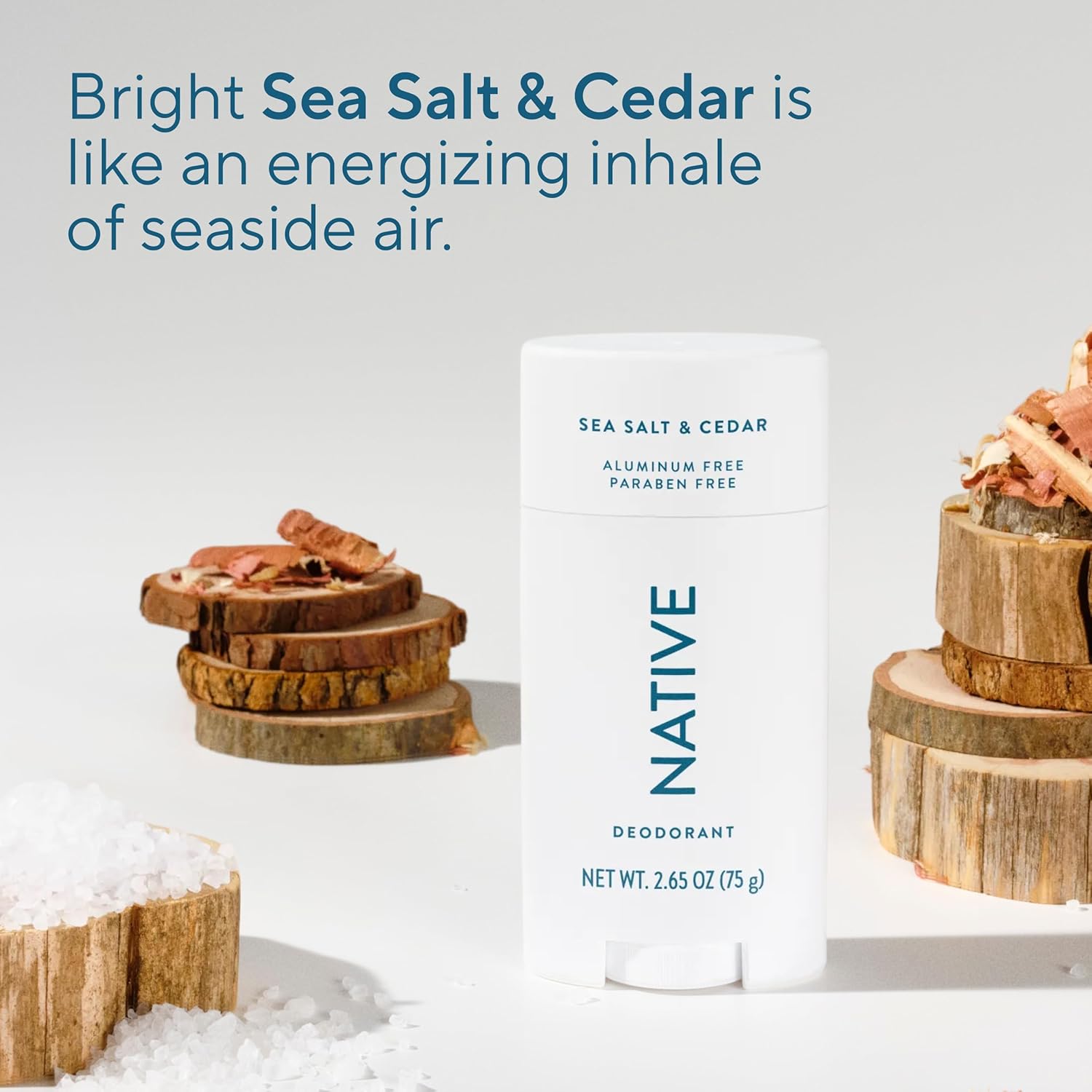 Native Deodorant Contains Naturally Derived Ingredients, 72 Hour Odor Control, Deodorant for Women and Men, Aluminum Free, Sea Salt & Cedar 2.65oz - Image 4