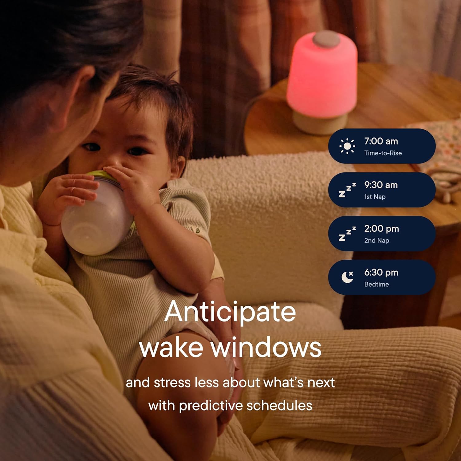 Hatch Baby Sound Machine & Night Light Routine Builder (Peach) | White noise machine, night light, toddler & kid time-to-rise alarm clock, registry essential with 3 months of sleep support - Image 6
