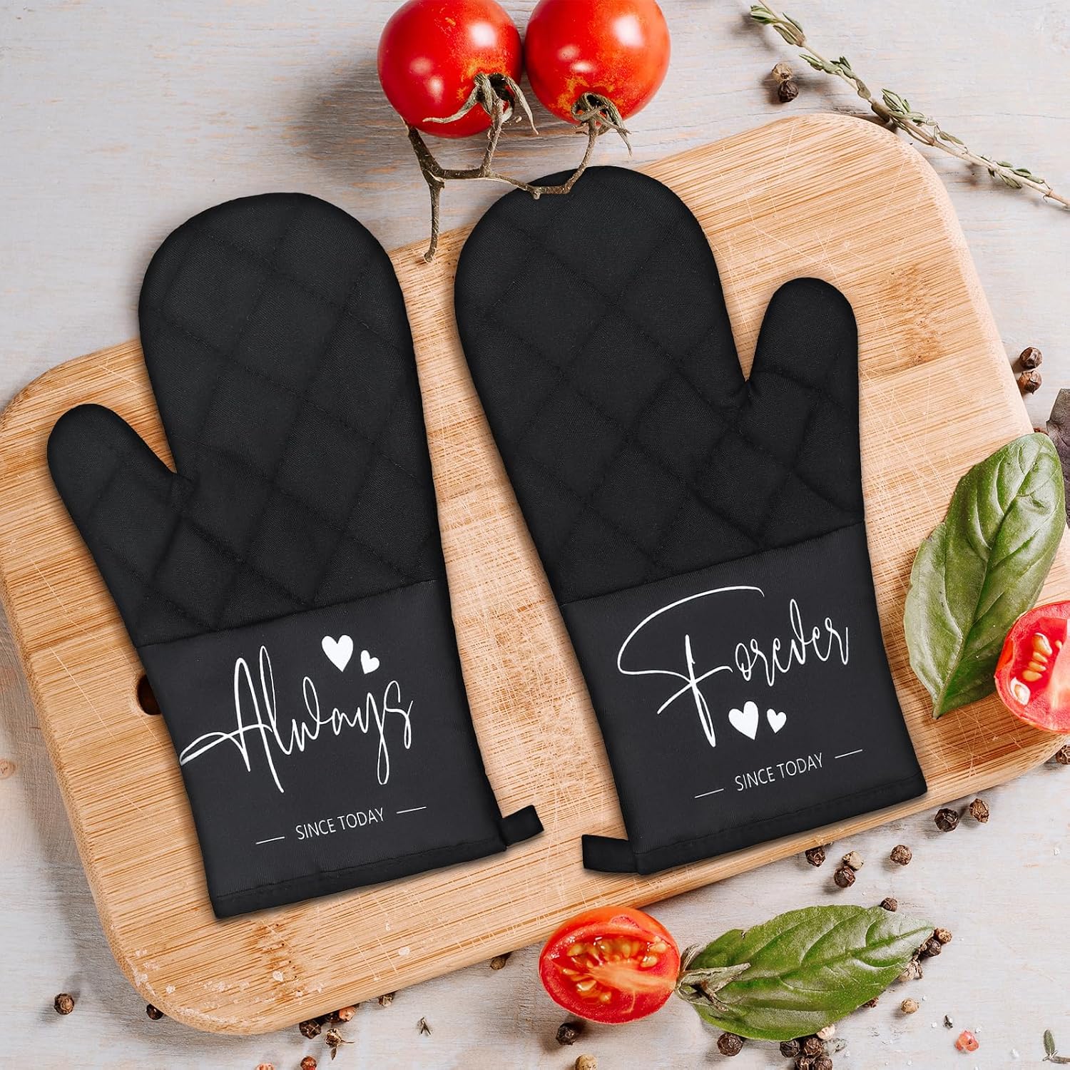 Wedding Gifts for Couples 2026 Bridal Shower Gift for Bride To Be Engagement Gifts for Couples Newlyweds His and Hers Mr and Mrs Gift for Anniversary Marriage Matching Couple Stuff Basket with Aprons - Image 4