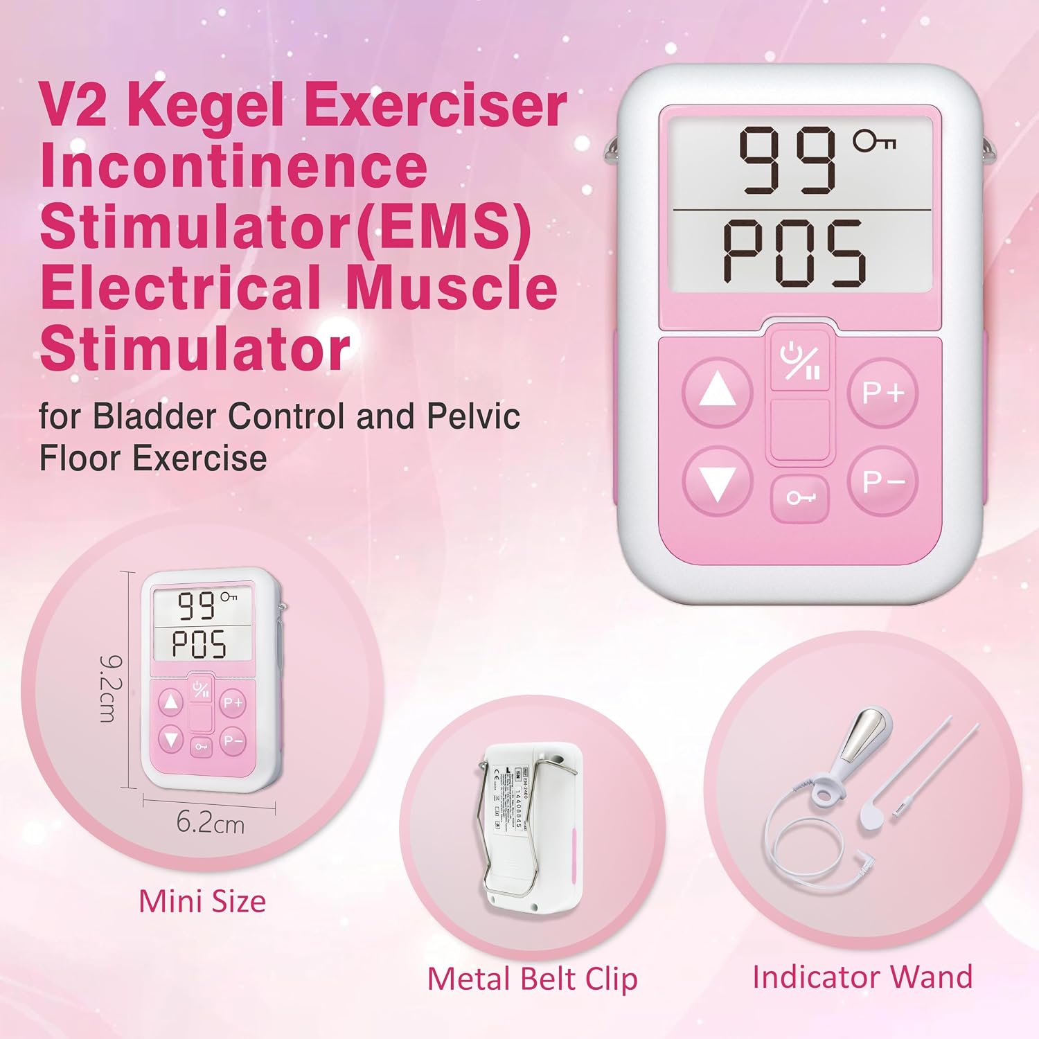 Everyway Incontinence Stimulation System - iStim V2 Kegel Exerciser - Electrical Muscle Stimulator for Pelvic Floor Muscle Rehabilitation and Urinary Incontinence in Women - Image 2