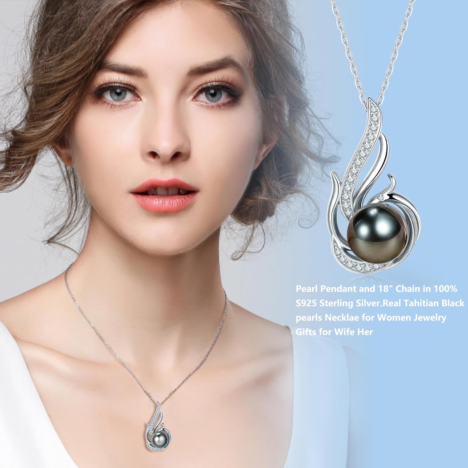 NONNYL Necklace Gifts for Women-Mothers Day Gift for Mom Her Wife Coules Girlfriend-Gifts for Wife Women Wedding Birthday Anniversary Jewelry, Christmas Day Valentine's Gift, Pearl Necklaces - Image 4