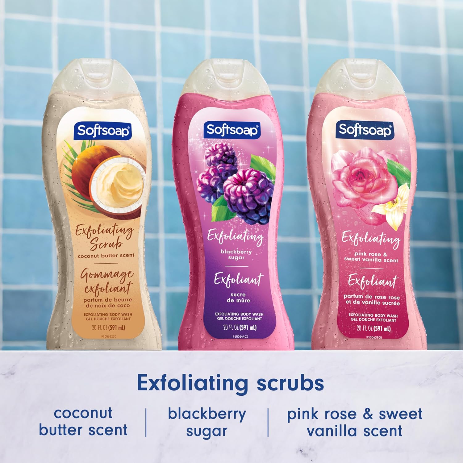 Softsoap Body Wash, Coconut Butter Scrub , Exfoliating Body Wash, 20 Ounce, 4 Pack | Personal Care Product, Paraben-Free, Phthalate-Free, Everyday Use, Gentle on Skin, Retains Skin's Natural Moisture - Image 8