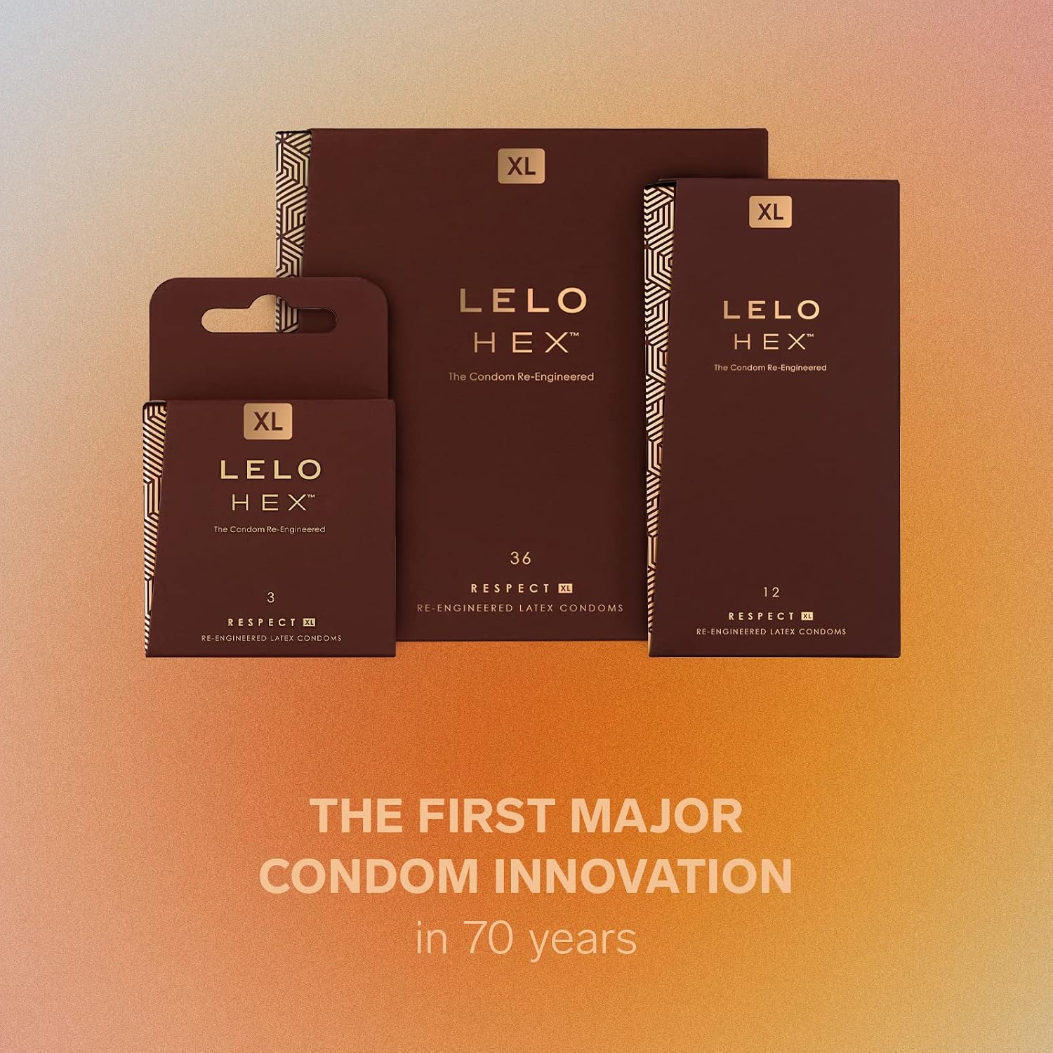 LELO HEX Respect XL - Extra Large Condoms, Increased Strength, 36 Pack | This ultra thin condom offers increased strength without reducing sensation, for comfortable, reliable protection. - Image 5