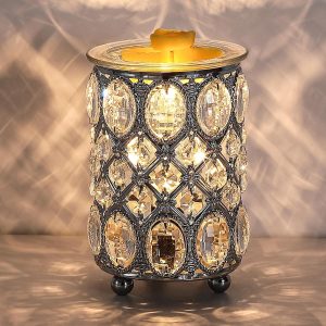 Leyoue Wax Warmer Wrought Iron Crys...