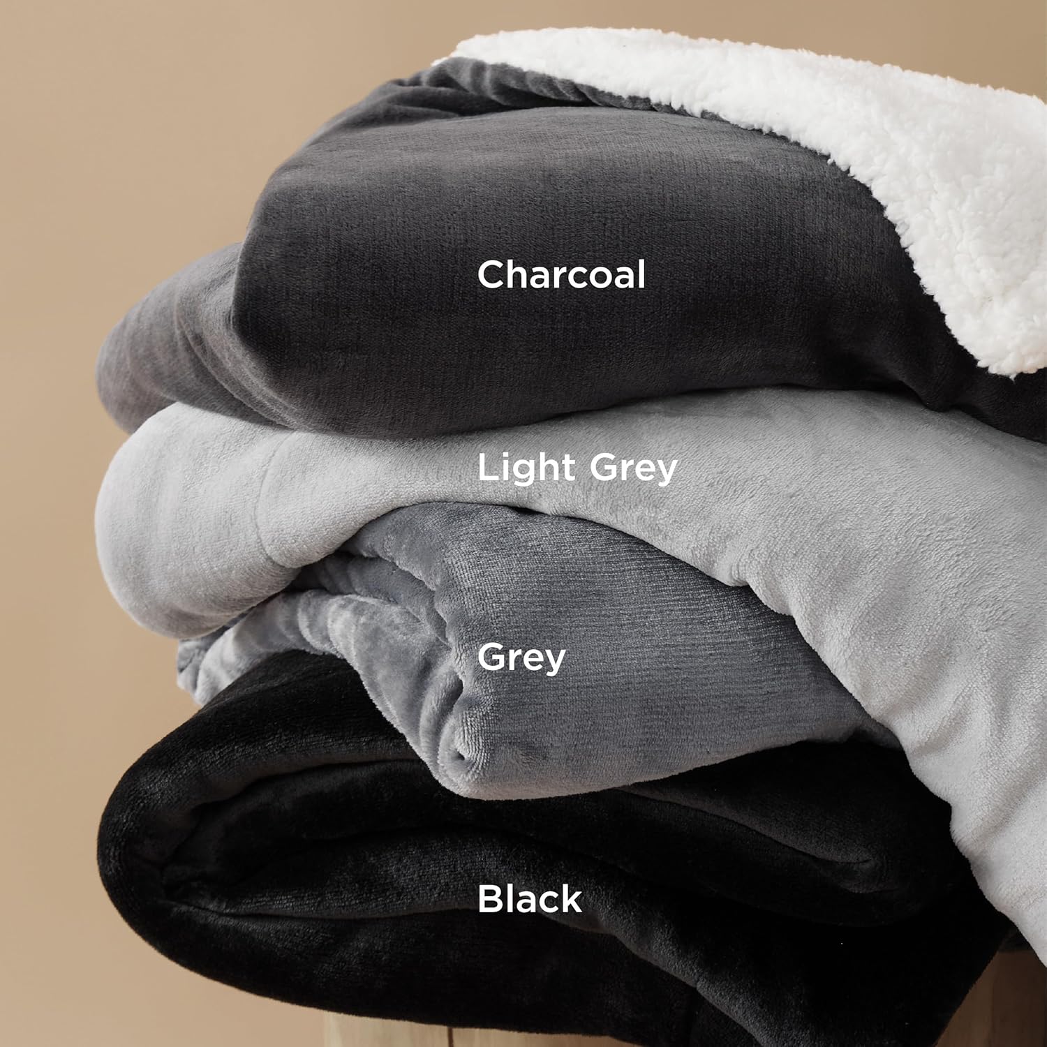 Bedsure GentleSoft Sherpa Fleece Twin Blanket for Couch, Non-Heated, Thick and Warm Throw for Women and Men, Soft Fuzzy Plush Blanket for Winter, Grey, 60x80 Inches - Image 6