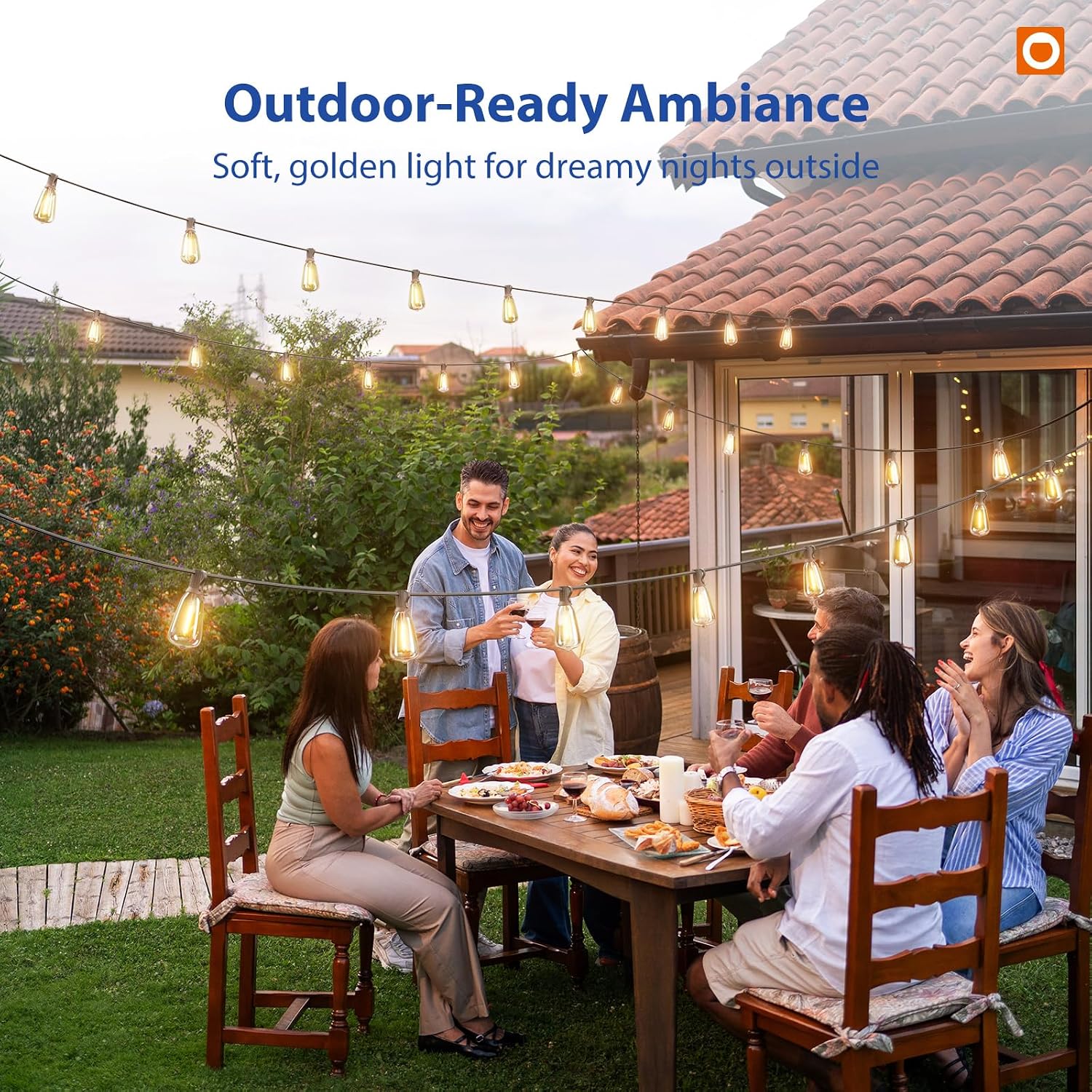 addlon 100FT Outdoor String Lights ST38 LED with Remote Waterproof Dimmable | Shatterproof Replaceable Bulbs, Connectable Hanging Strand for Porch Backyard Patio Garden Deck Outside, Timer,3 Modes - Image 8