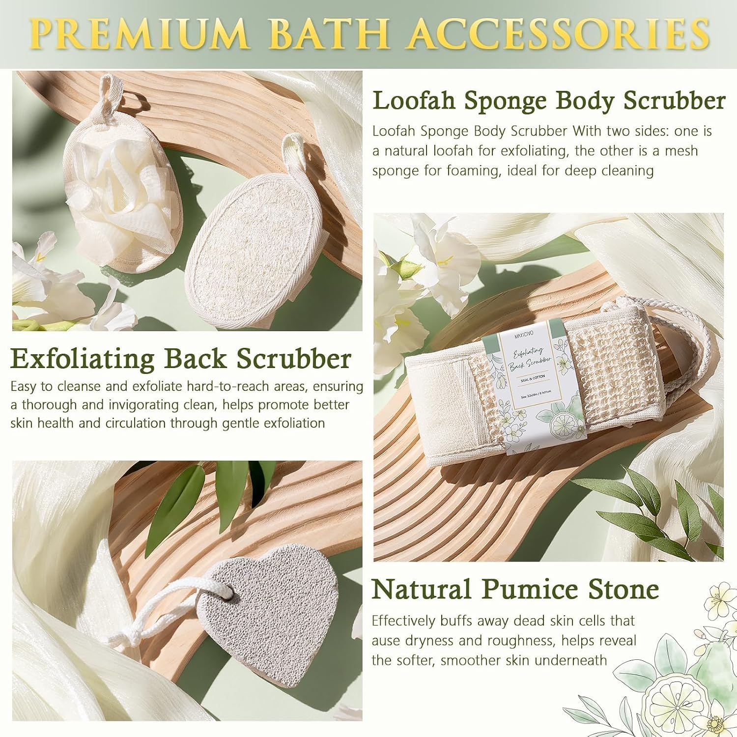 Birthday Gifts for Women Spa Gift Baskets Bath Set for Women Self Care Kit | Bergamot Jasmine Bath and Body Kit Care Package, Christmas Anniversary Gifts for Women Mom Her Wife Girlfriend Friend Sister - Image 6