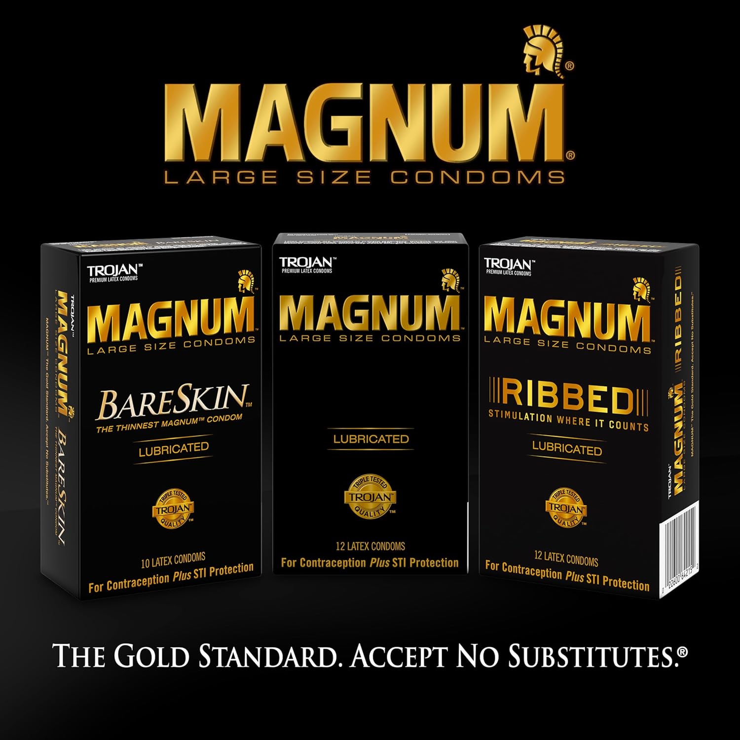 TROJAN Lubricated Magnum Condoms XL Large Size, 12 Count | Extra Large Condoms, Helps Reduce Risk of Pregnancy and STIs - Image 5